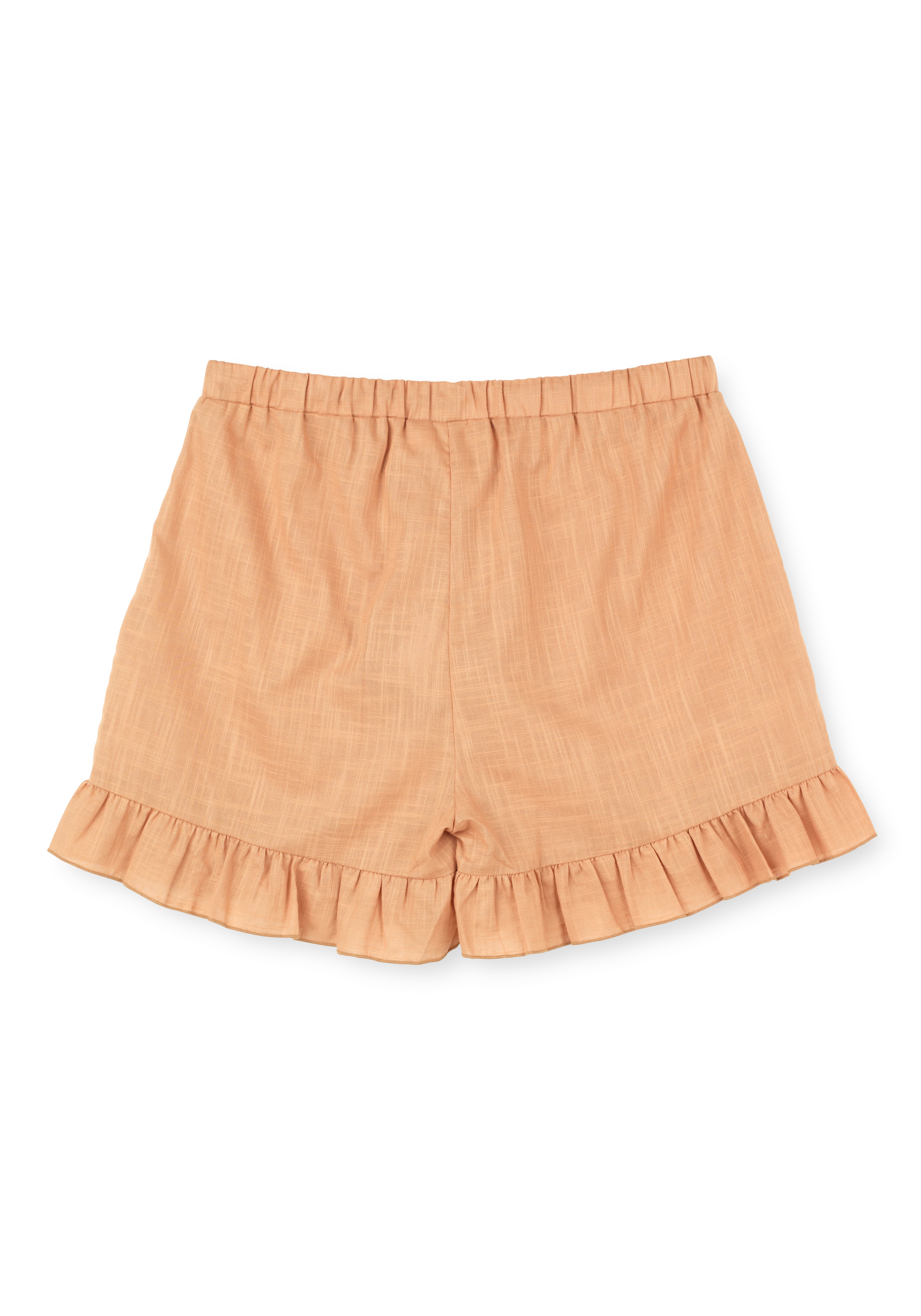 Sola shorts M/L fra JUNA i farven Okker, lavet af Bomuld