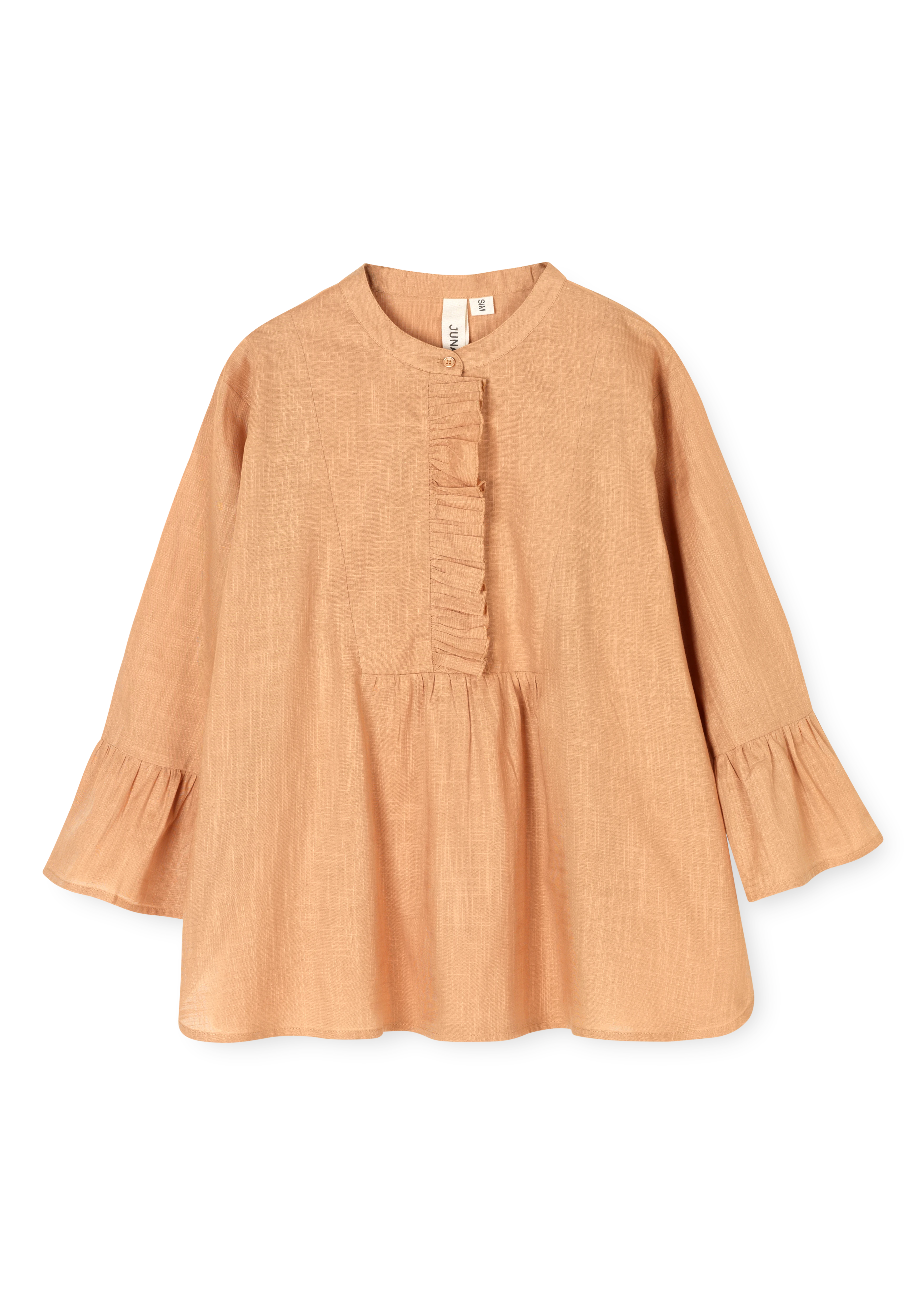 Ebba shirt S/M from JUNA in Ochre color, made of Cotton