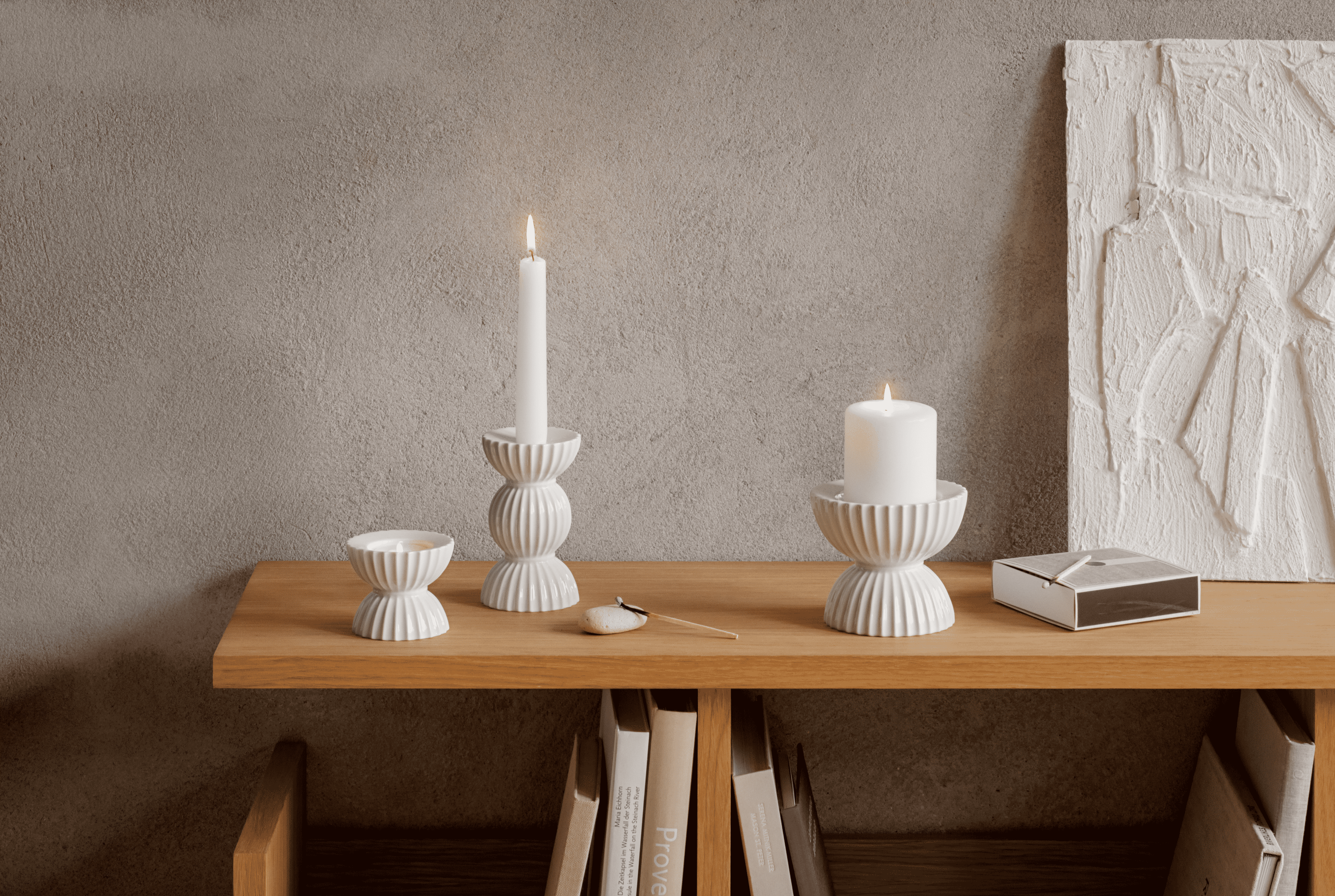Block candle holder H10