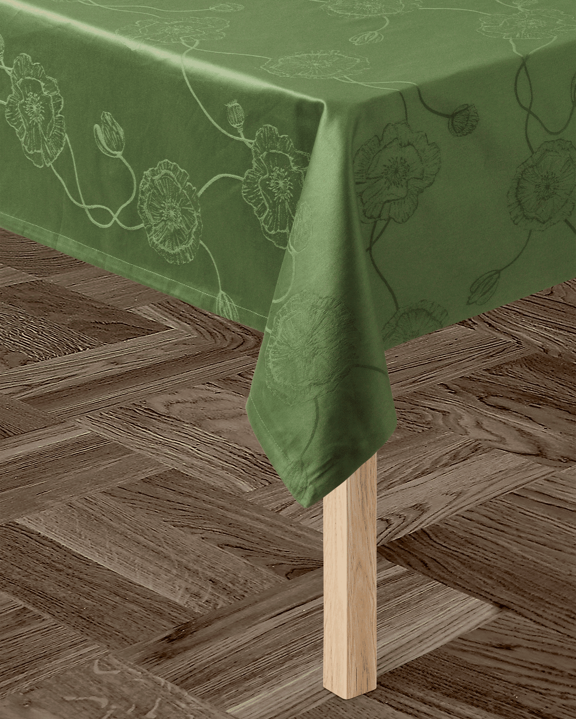 Damast-Tischdecke 150x320 cm
