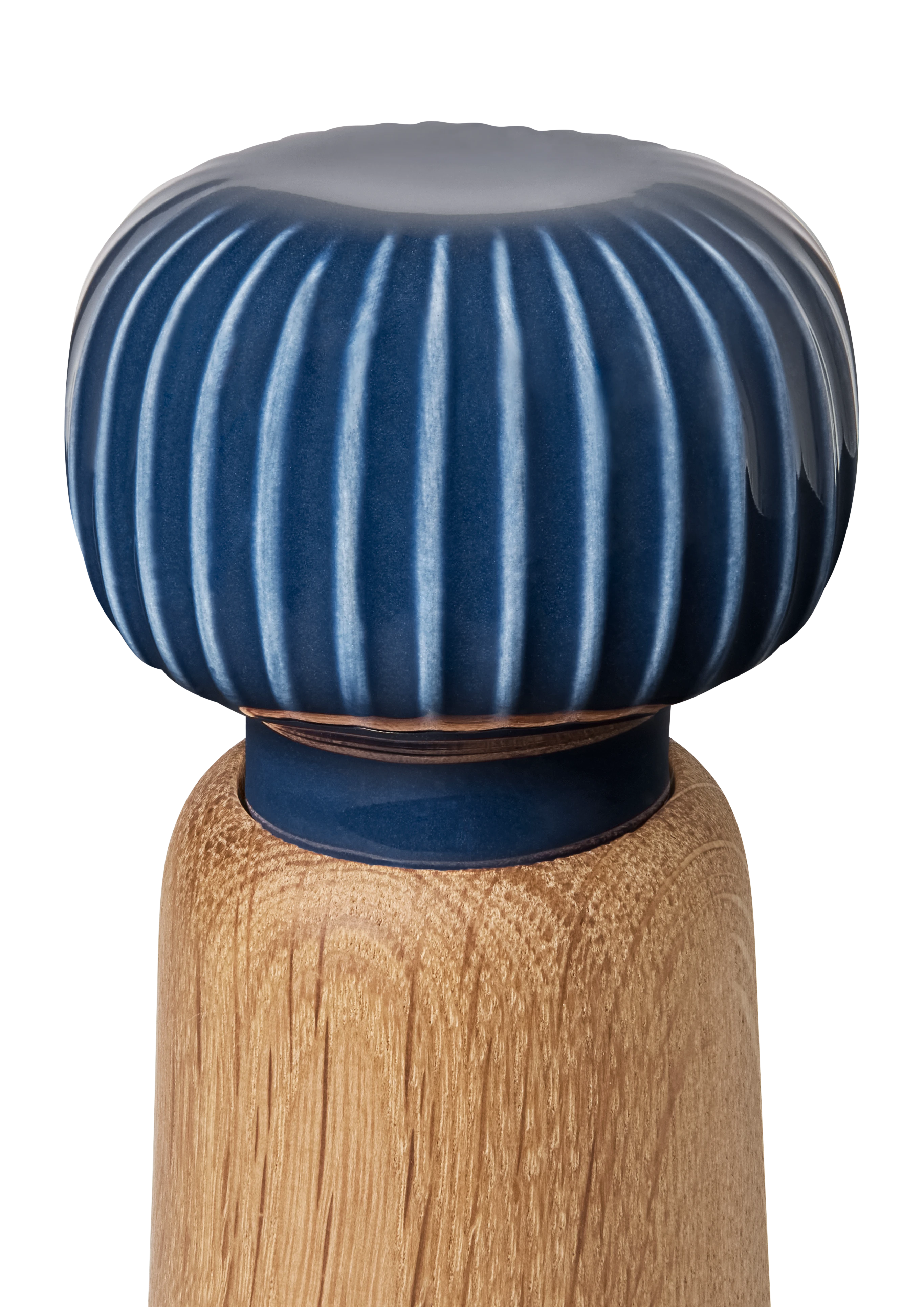 Mühle H14 cm von Kähler in der Farbe Indigo, hergestellt aus Keramik