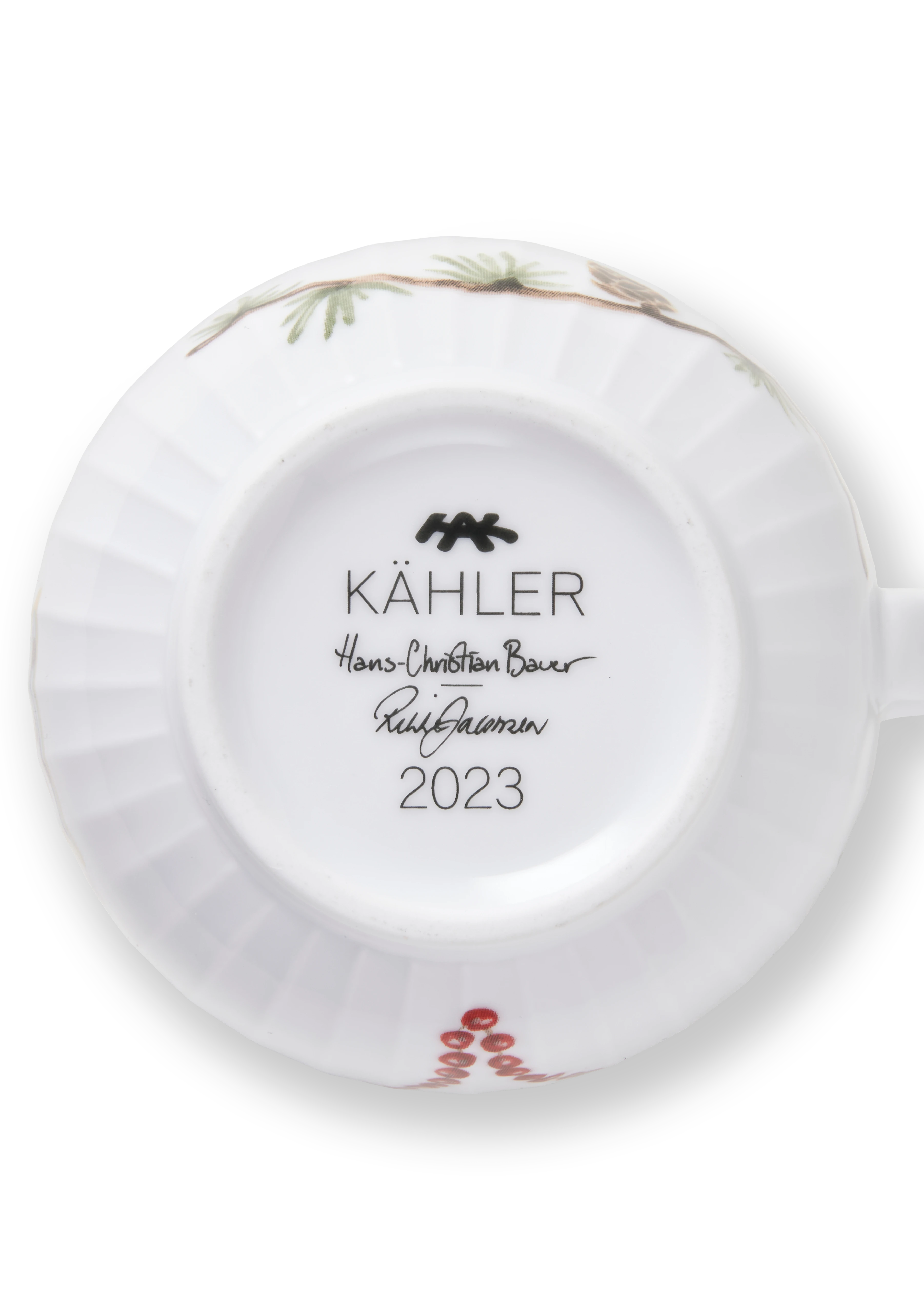 Mugg 2023 33 cl från Kähler i färgen Vit m. deko, tillverkad av Keramik