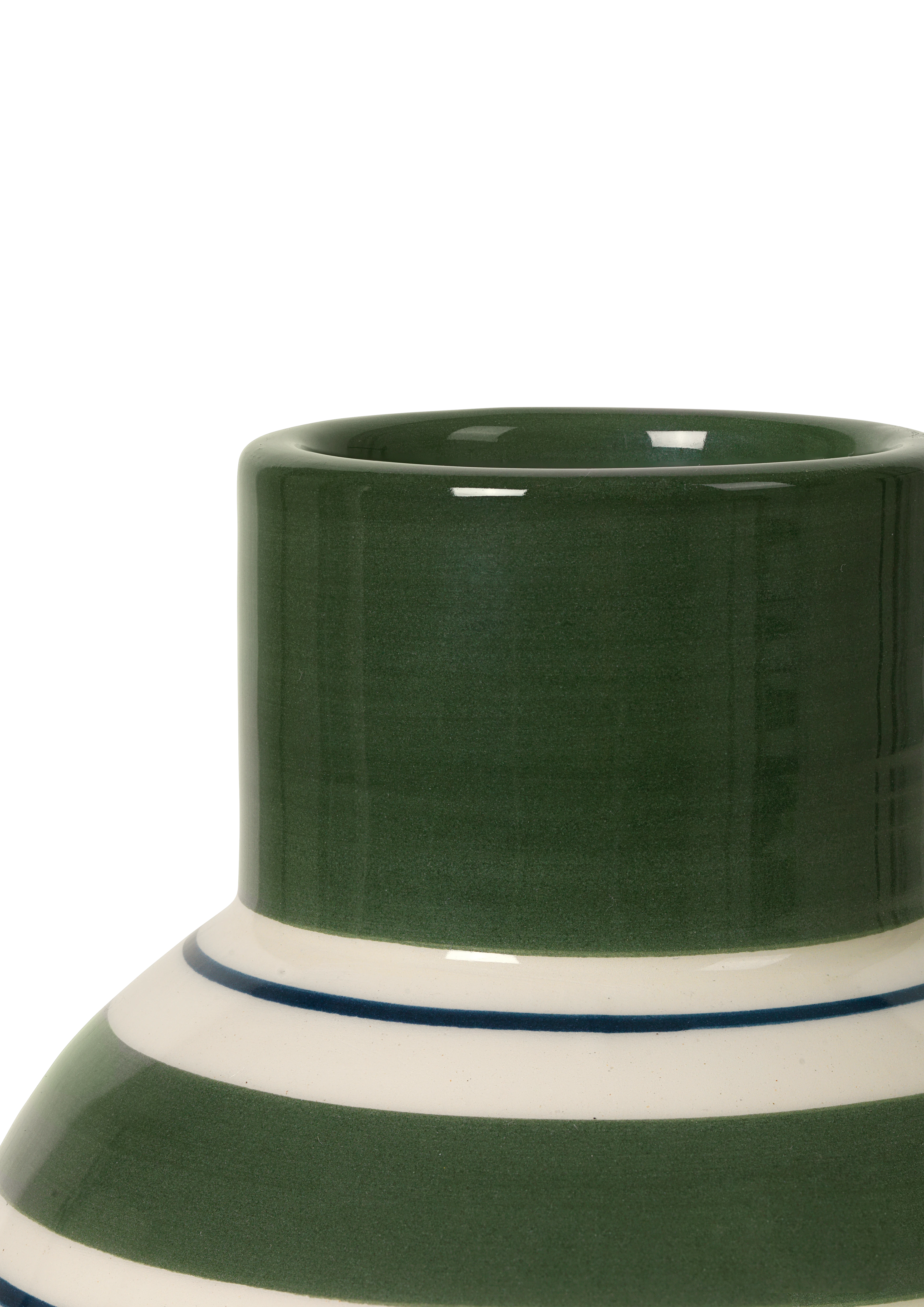 Vas H14.5 cm från Kähler i färgen Grön, tillverkad av Keramik