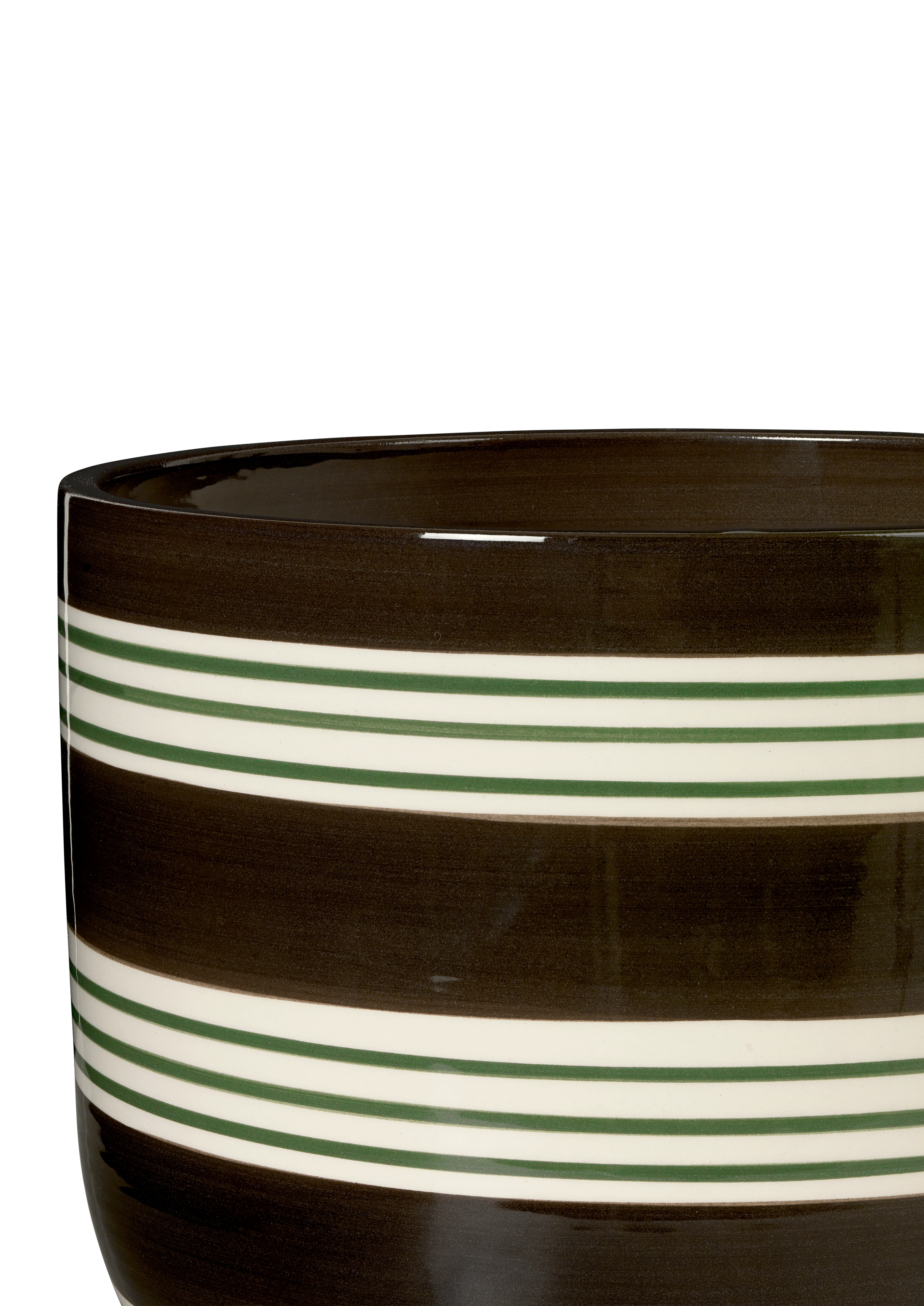 Flowerpot Ø19 cm from Kähler  in Brown color, made of Ceramics