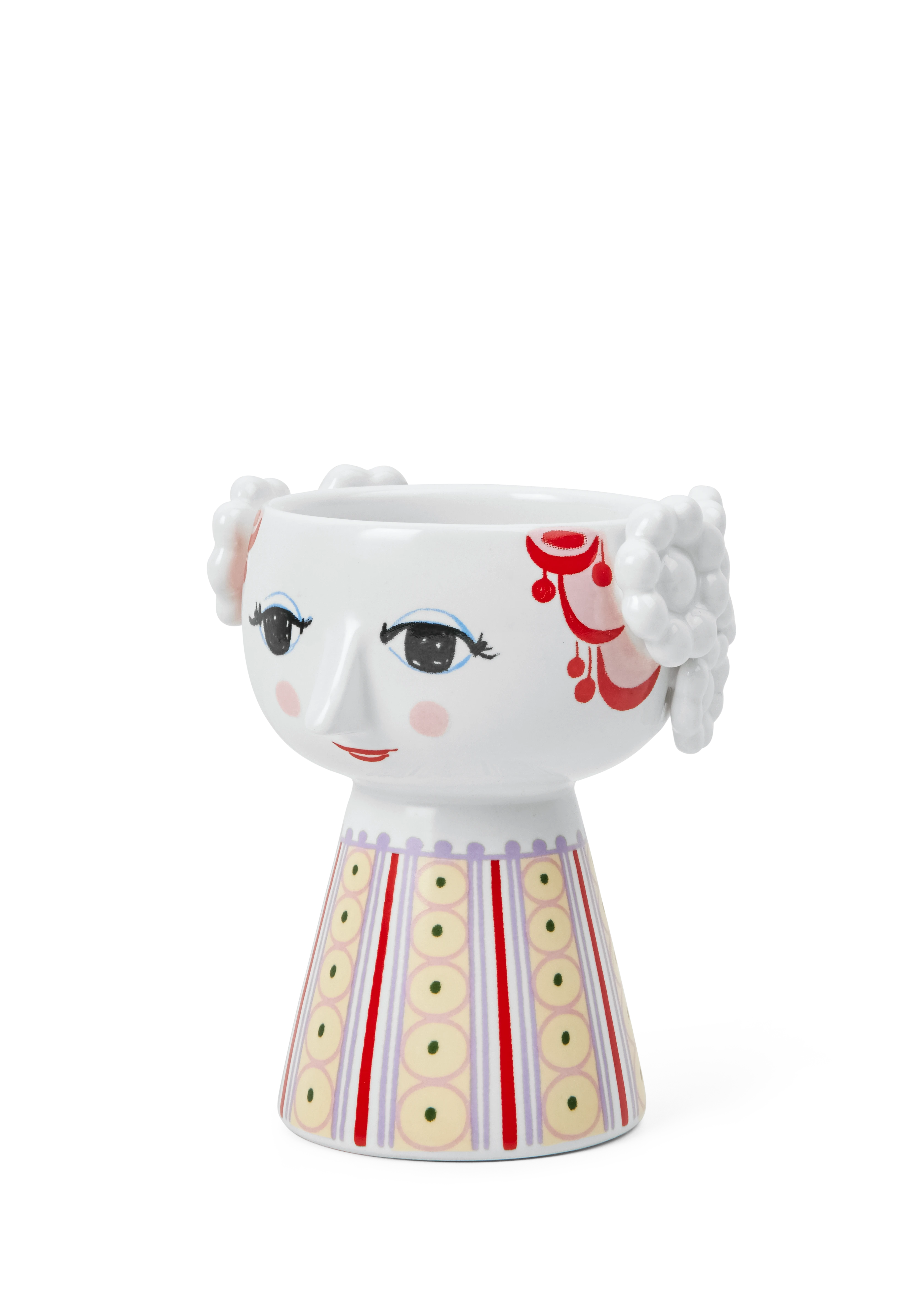 Lysestake H9.5 cm fra Bjørn Wiinblad i fargen Lavendel, laget av Keramikk