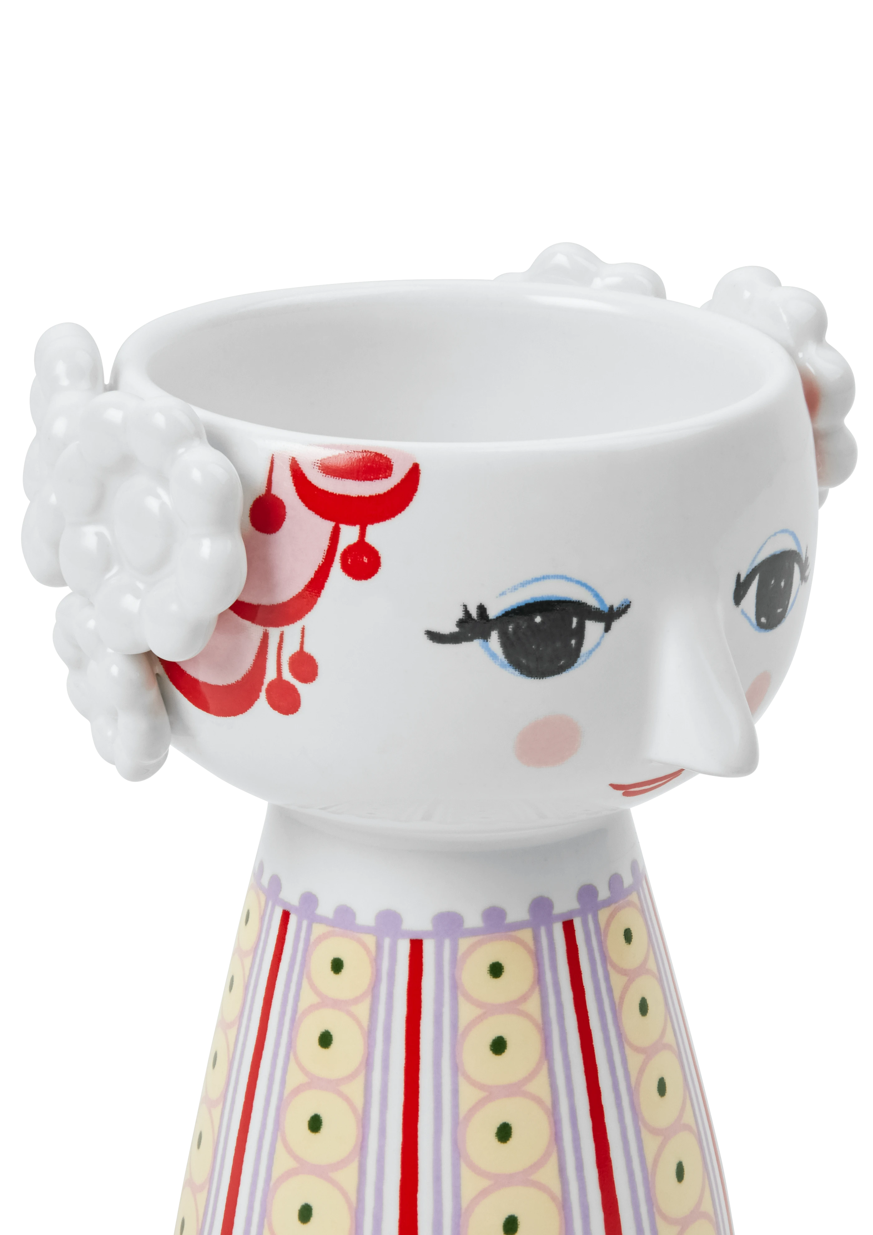 Candle holder H9.5 cm from Bjørn Wiinblad in Lavender color, made of Ceramics