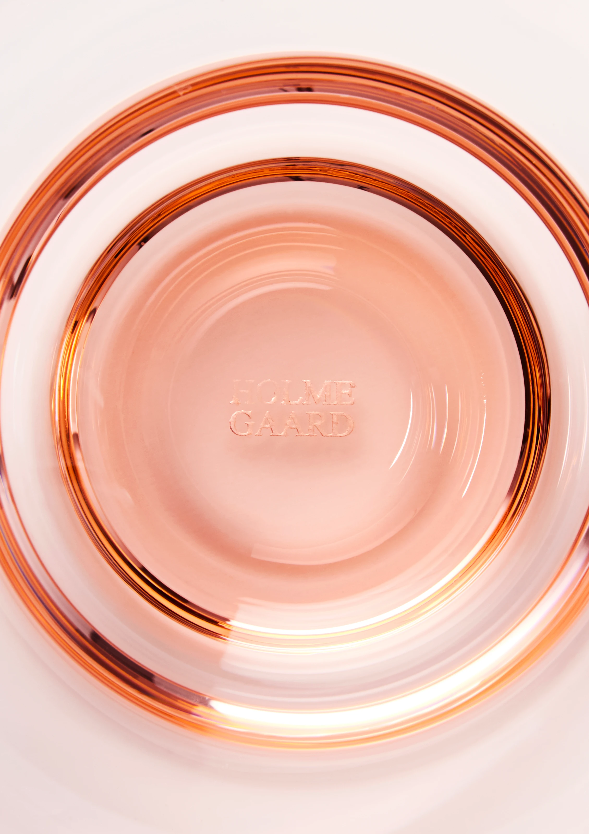 Vannglass 35 cl fra Holmegaard i fargen Champagne, laget av Glass