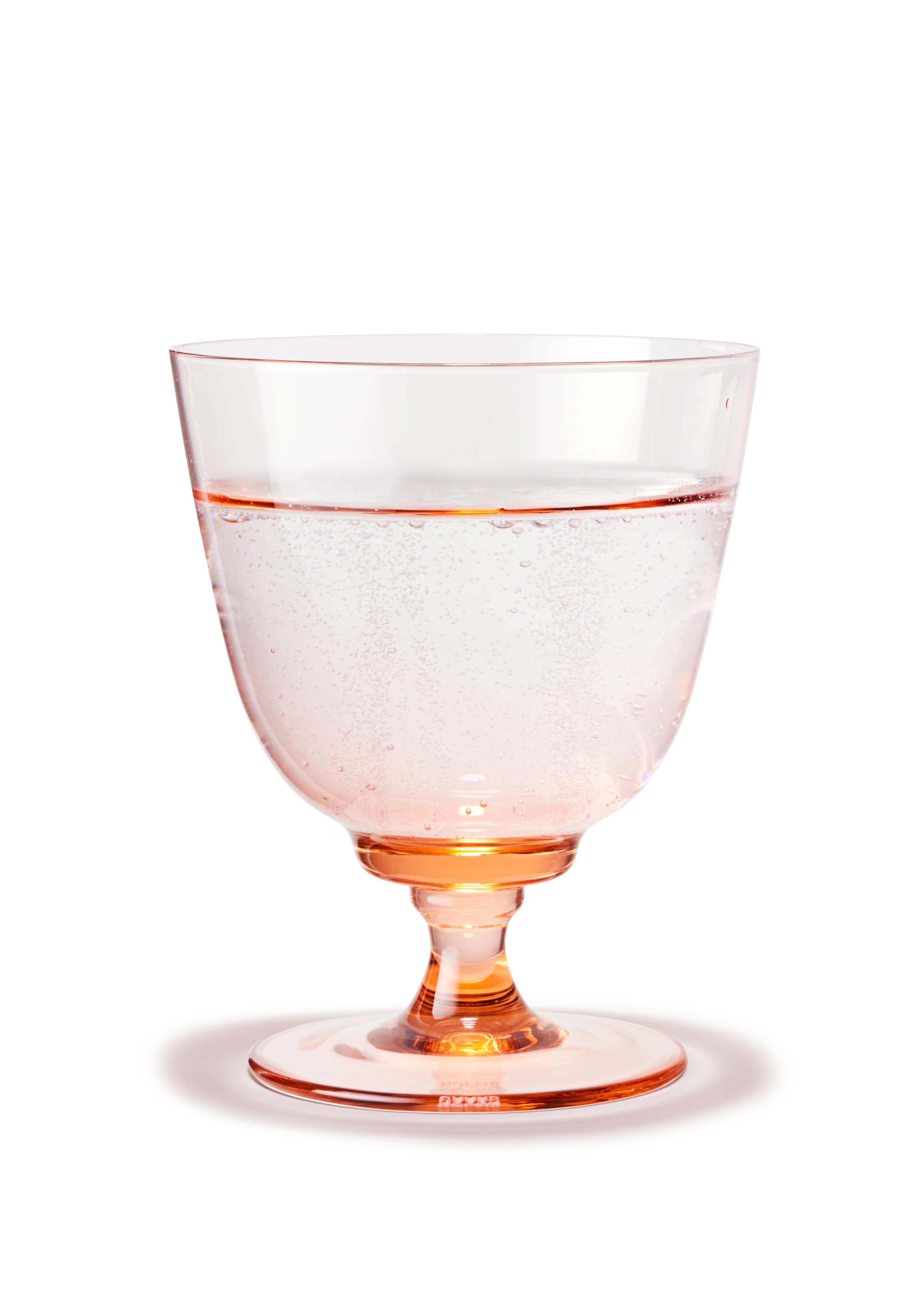 Glass med stett 35 cl fra Holmegaard i fargen Champagne, laget av Glass