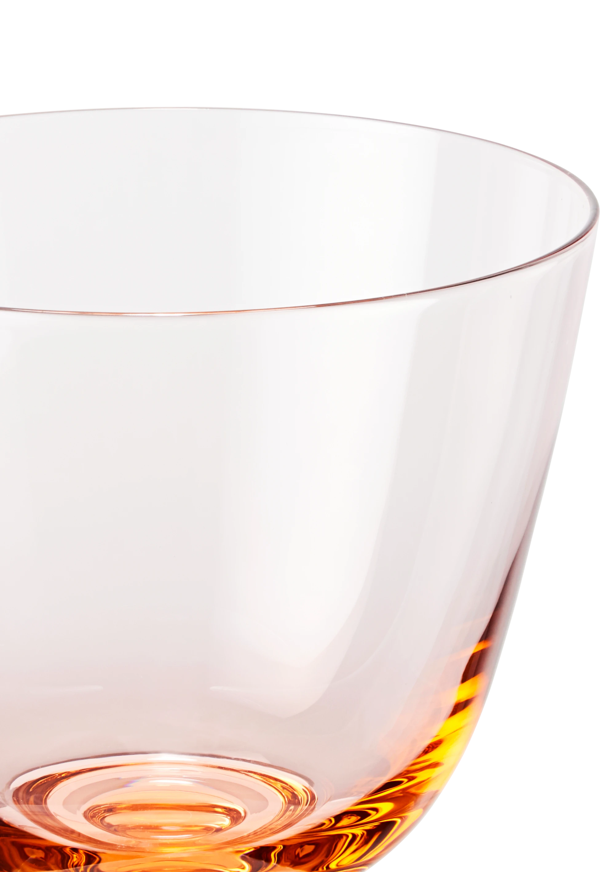 Glass med stett 35 cl fra Holmegaard i fargen Champagne, laget av Glass