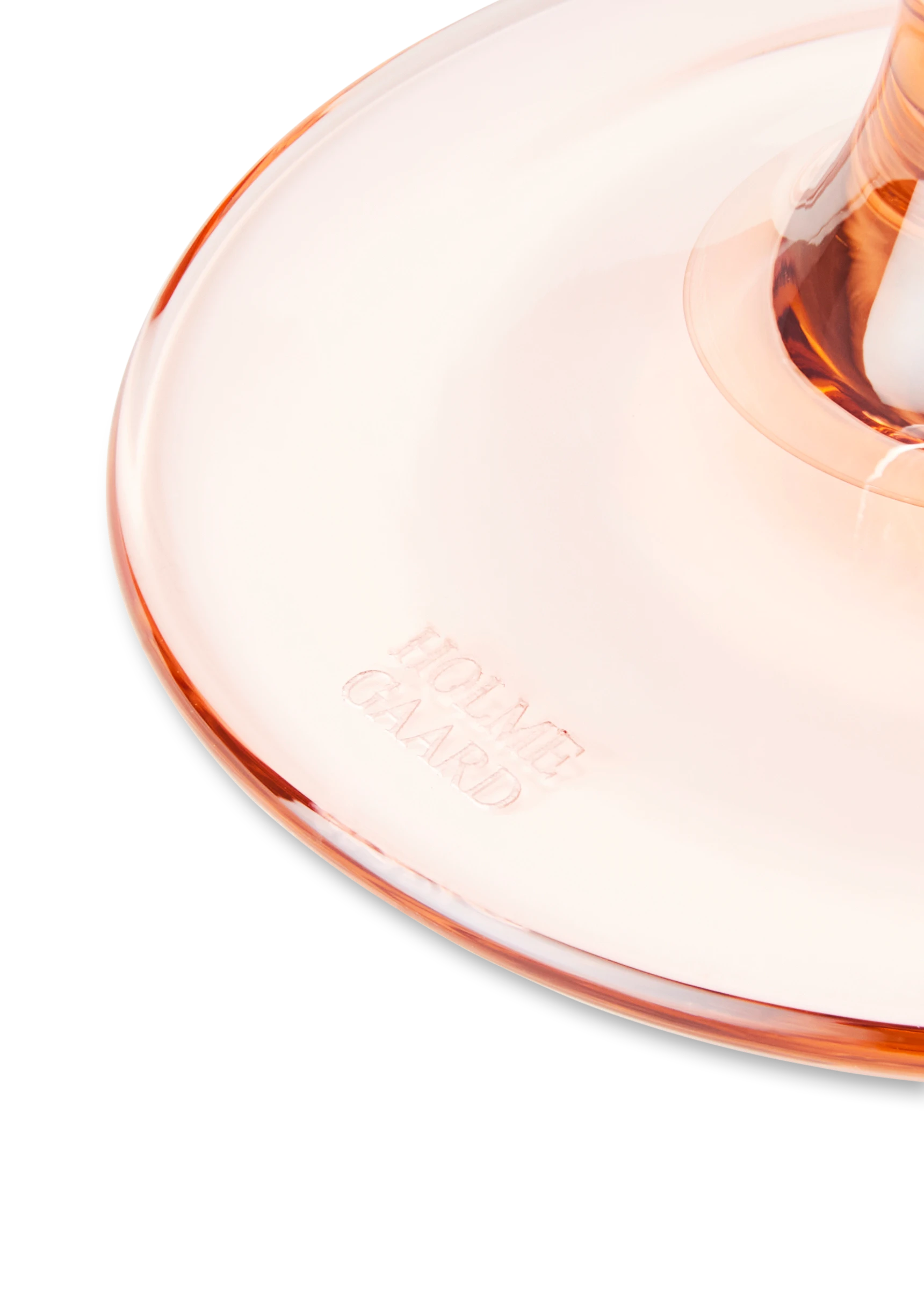 Glass med stett 35 cl fra Holmegaard i fargen Champagne, laget av Glass