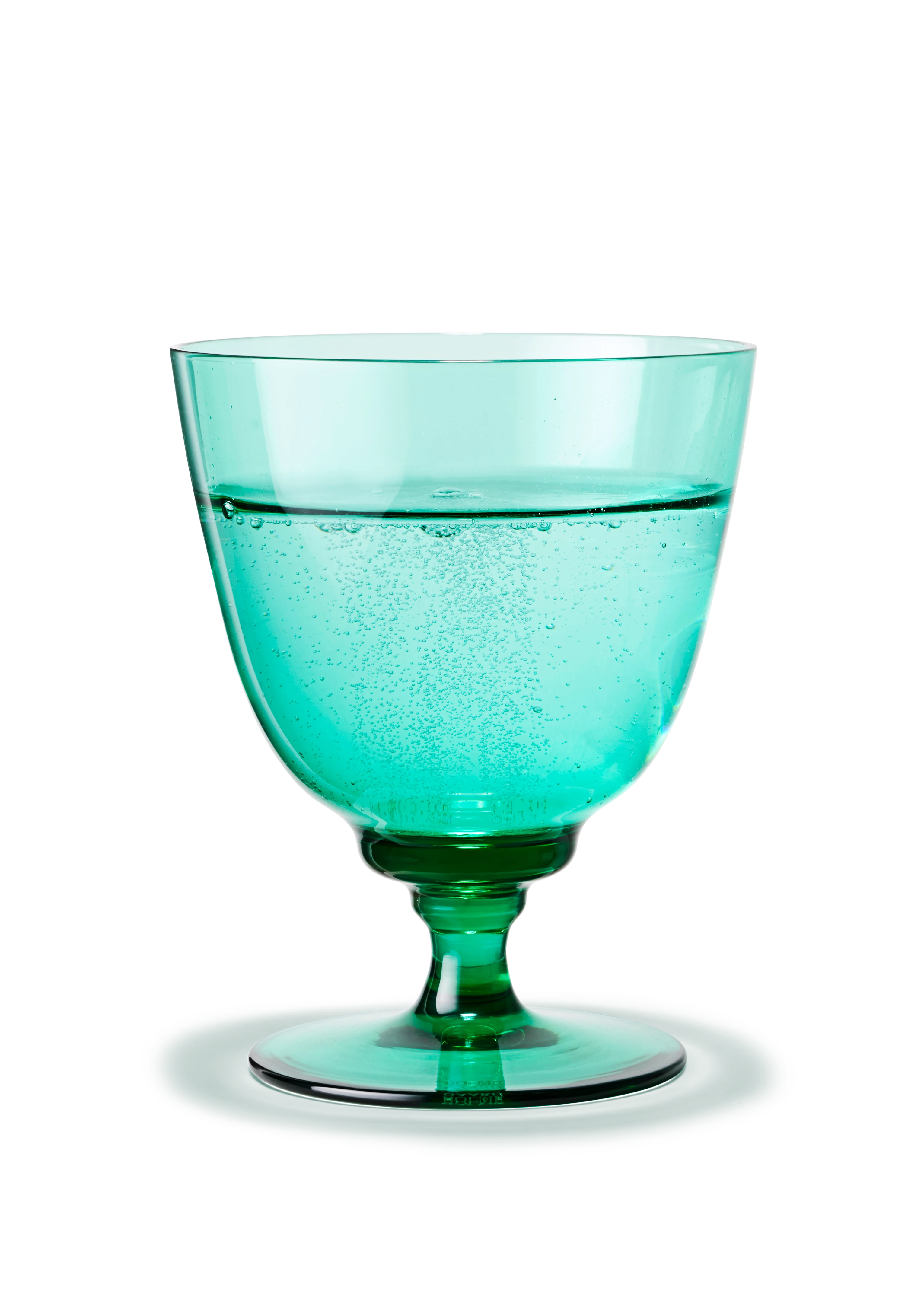 Glass on foot 35 cl from Holmegaard in Emerald green color, made of Glass