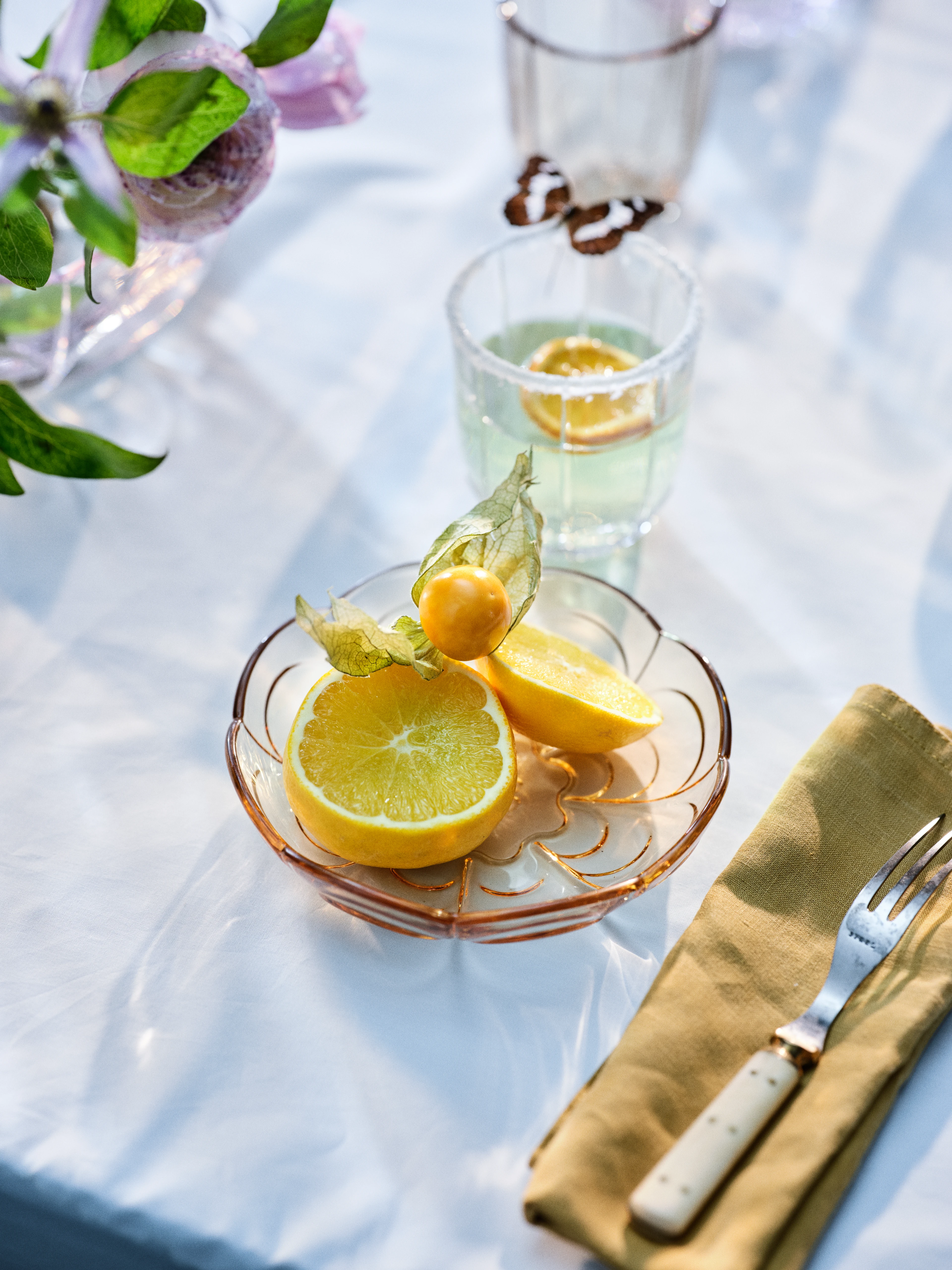 Dessert plate Ø16 cm 2 pcs. from Holmegaard in Toffee Rose color, made of Glass