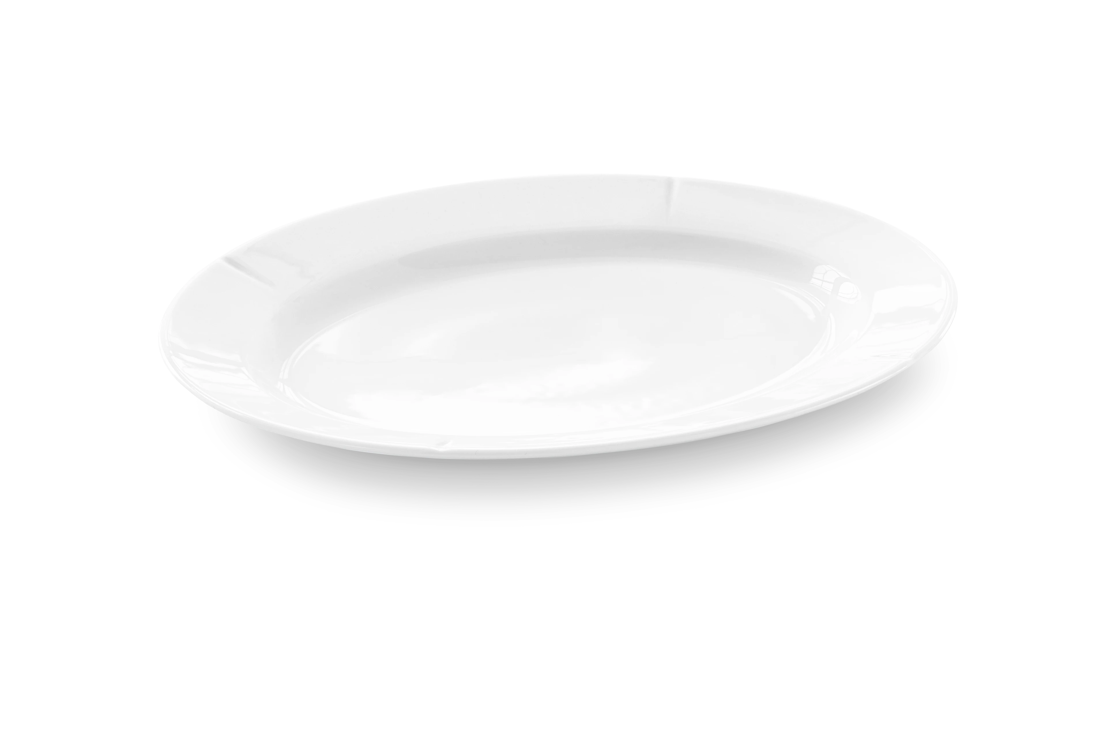 Oval tallerken 30x23 cm fra Rosendahl i fargen Hvit, laget av Keramikk