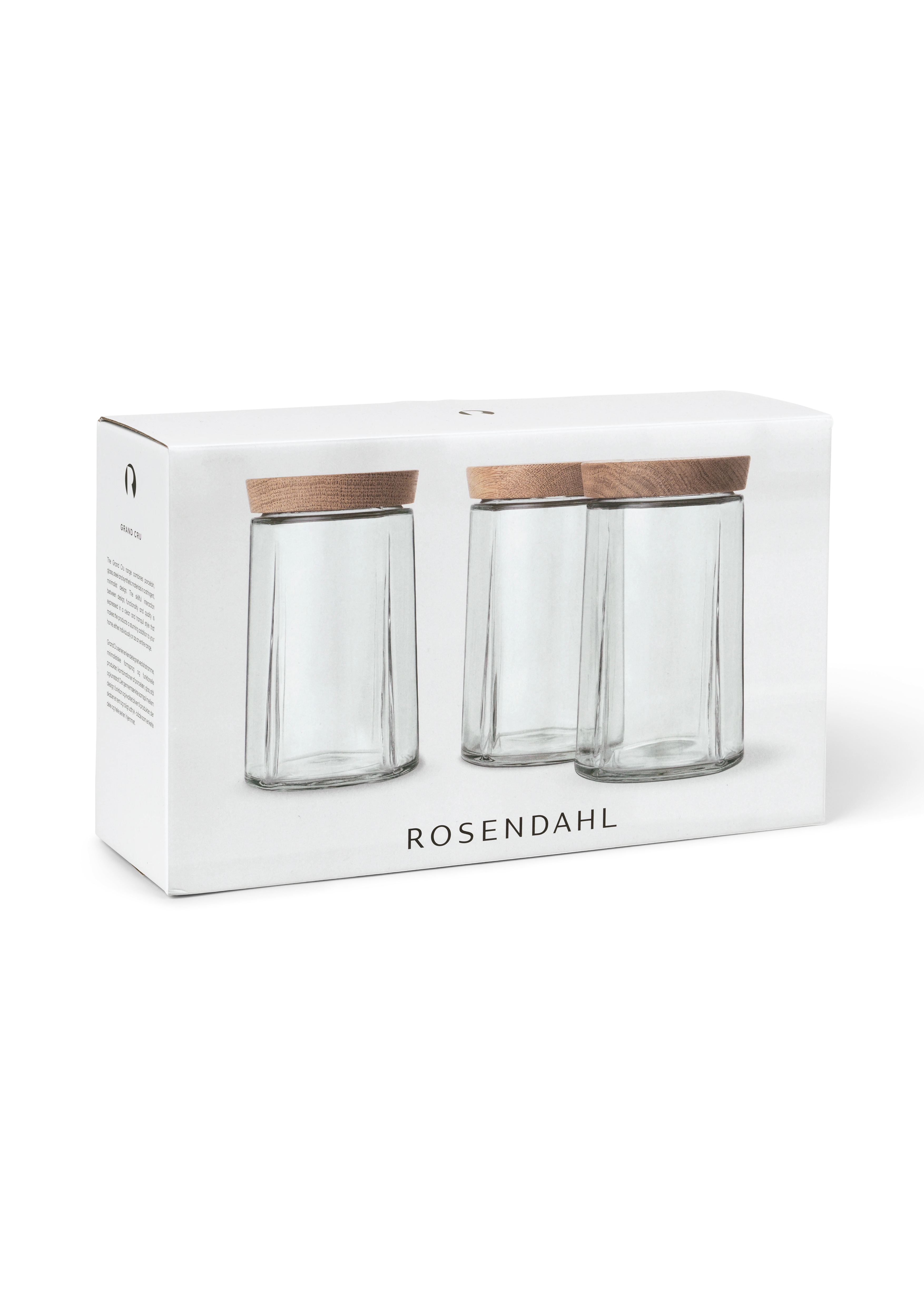 Moving away from home gift box von Rosendahl in der Farbe Eiche, hergestellt aus Glas