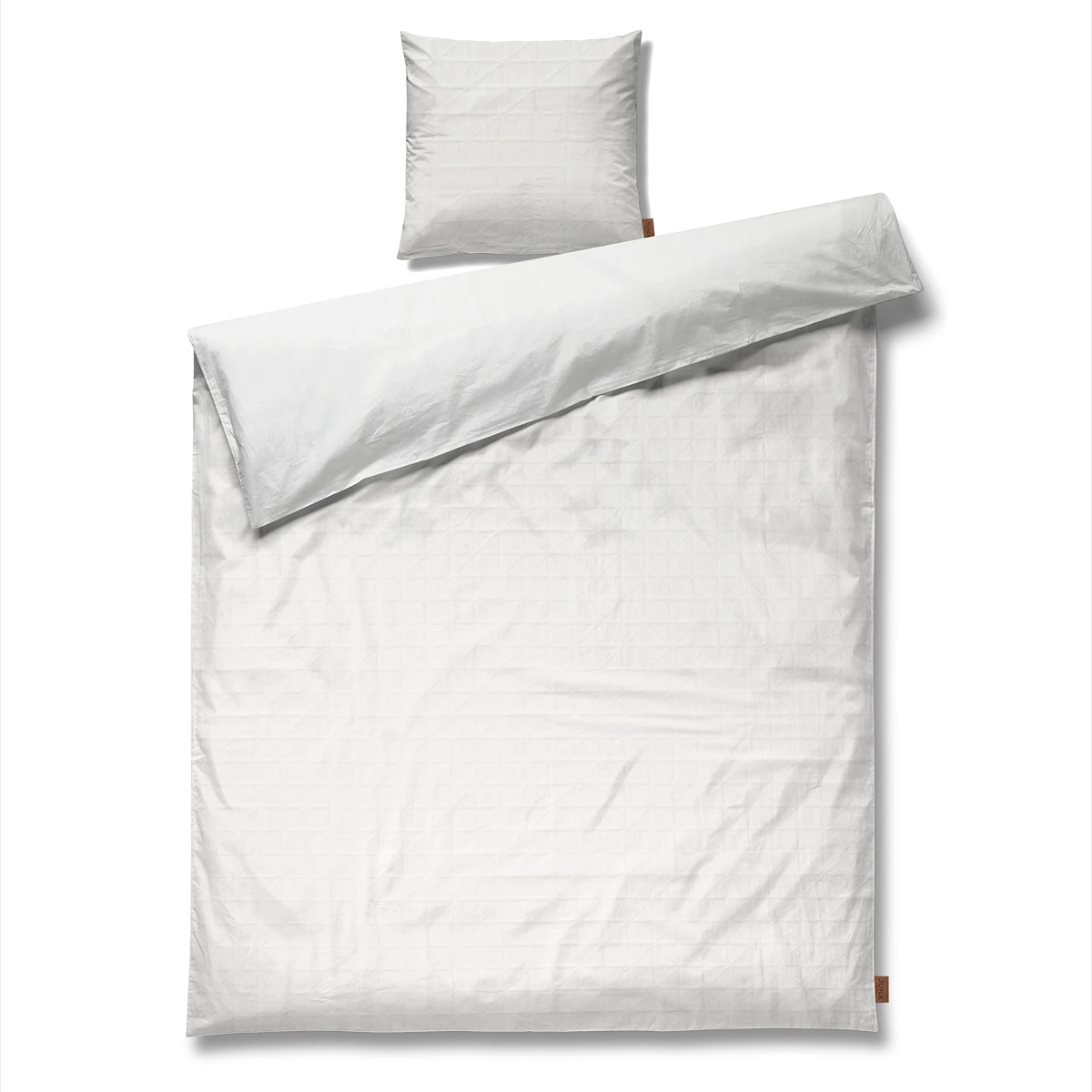 Bed linen 150x210 cm from JUNA in White color, made of Cotton