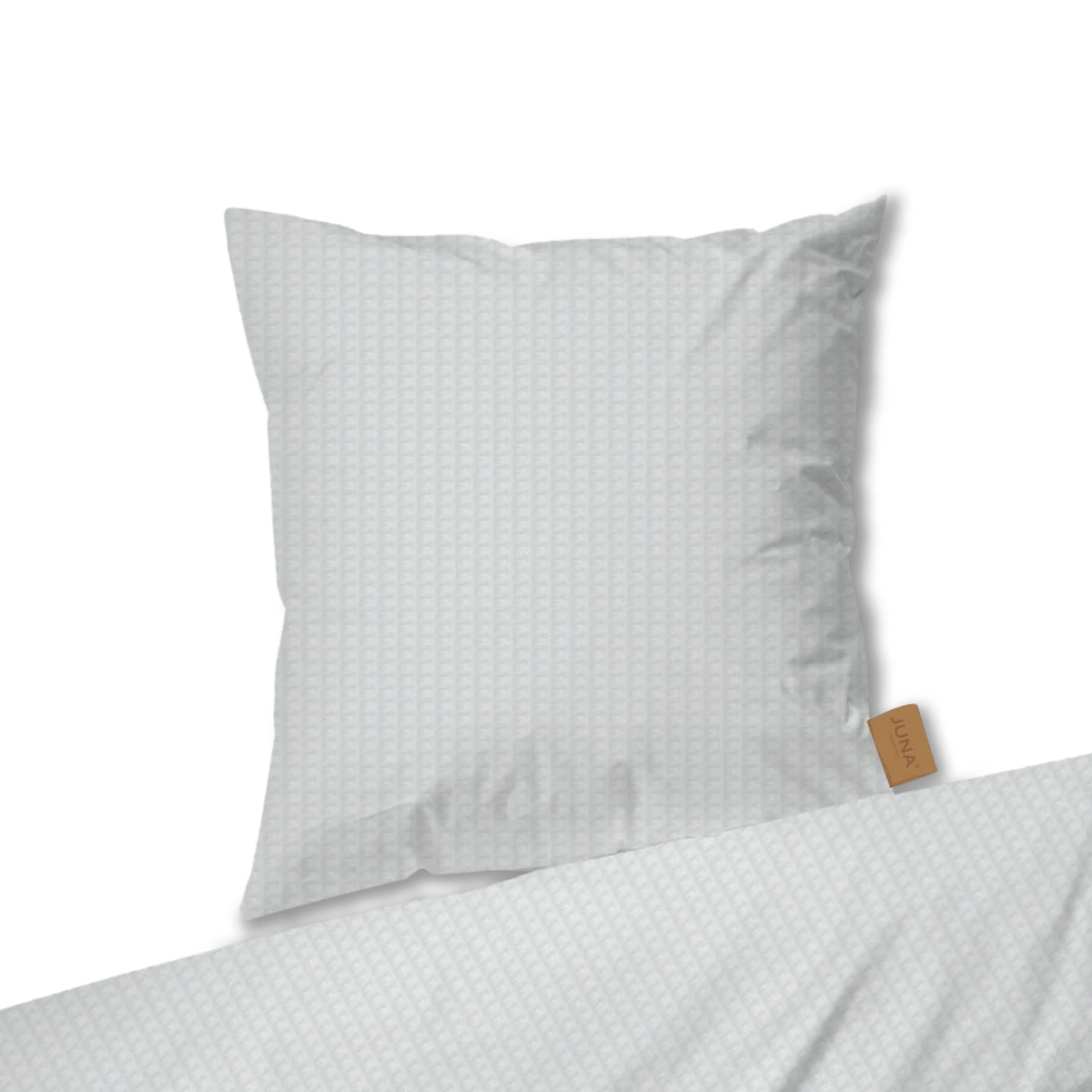 JUNA Kissenbezug 70x50 cm in Weiss aus der Serie Waffle