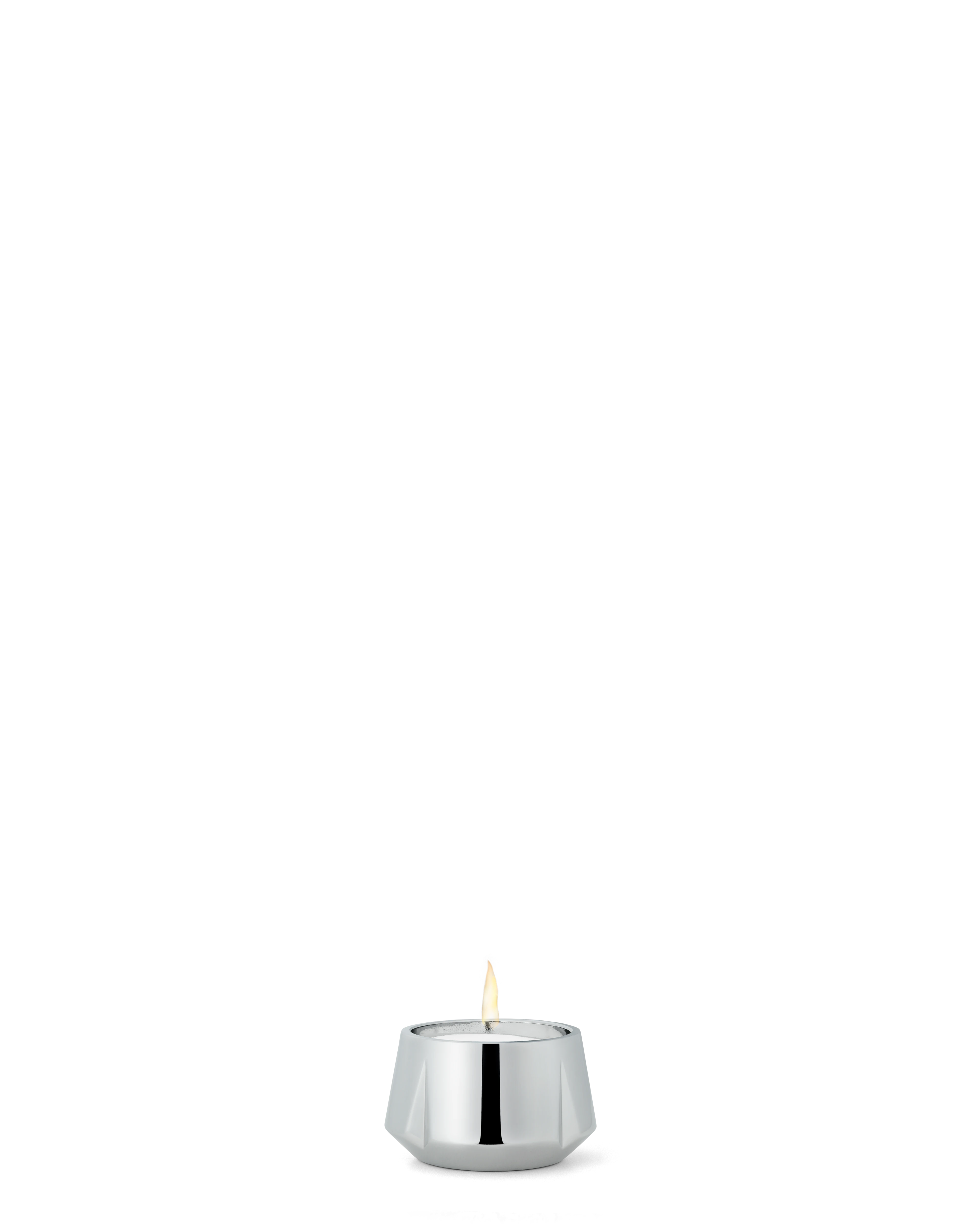 Tealight holder Ø5.6 cm from Rosendahl in Chrome color, made of Metal