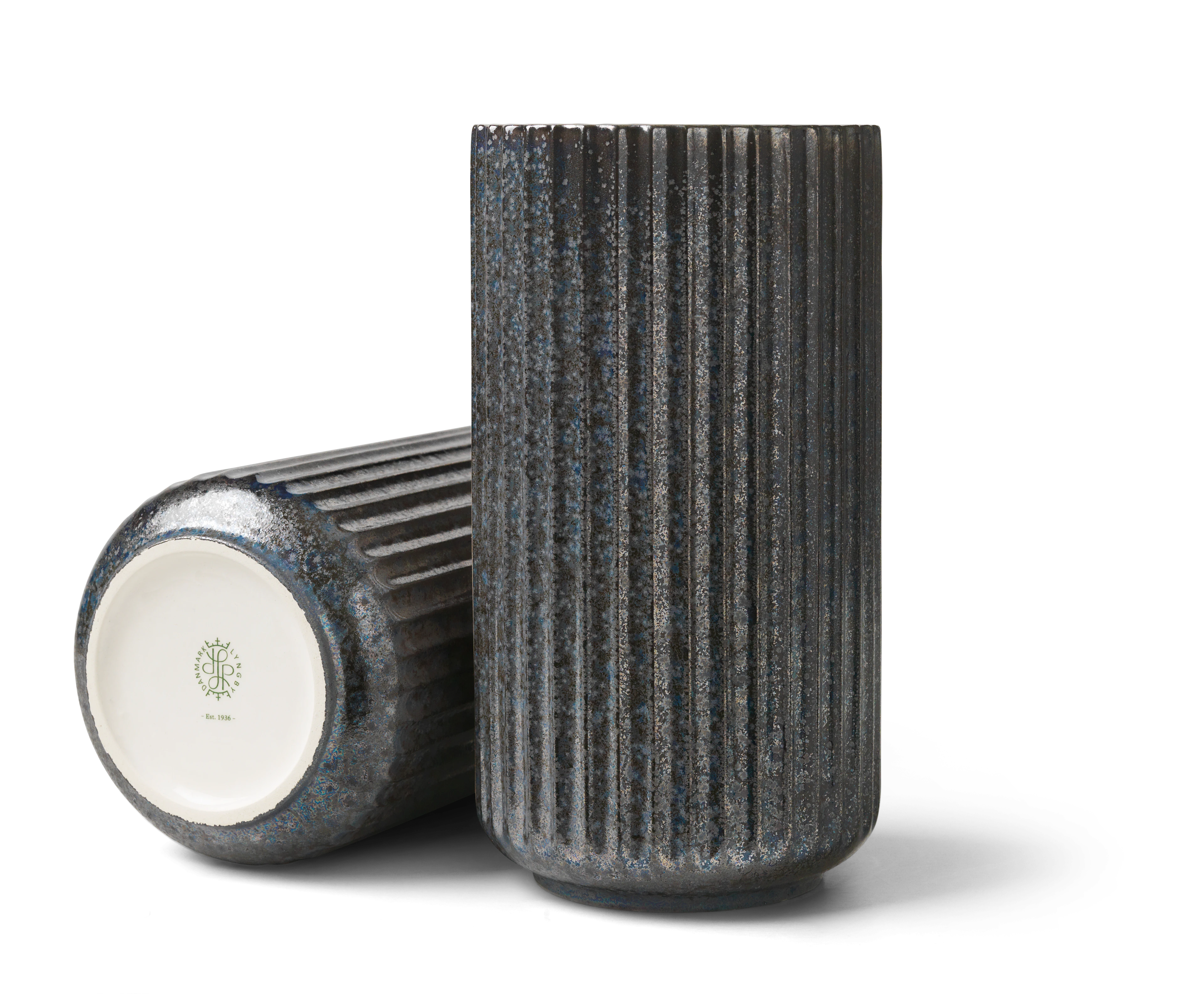 Radiance Vase H20.5 cm fra Lyngby Porcelæn i farven Blå, lavet af Keramik