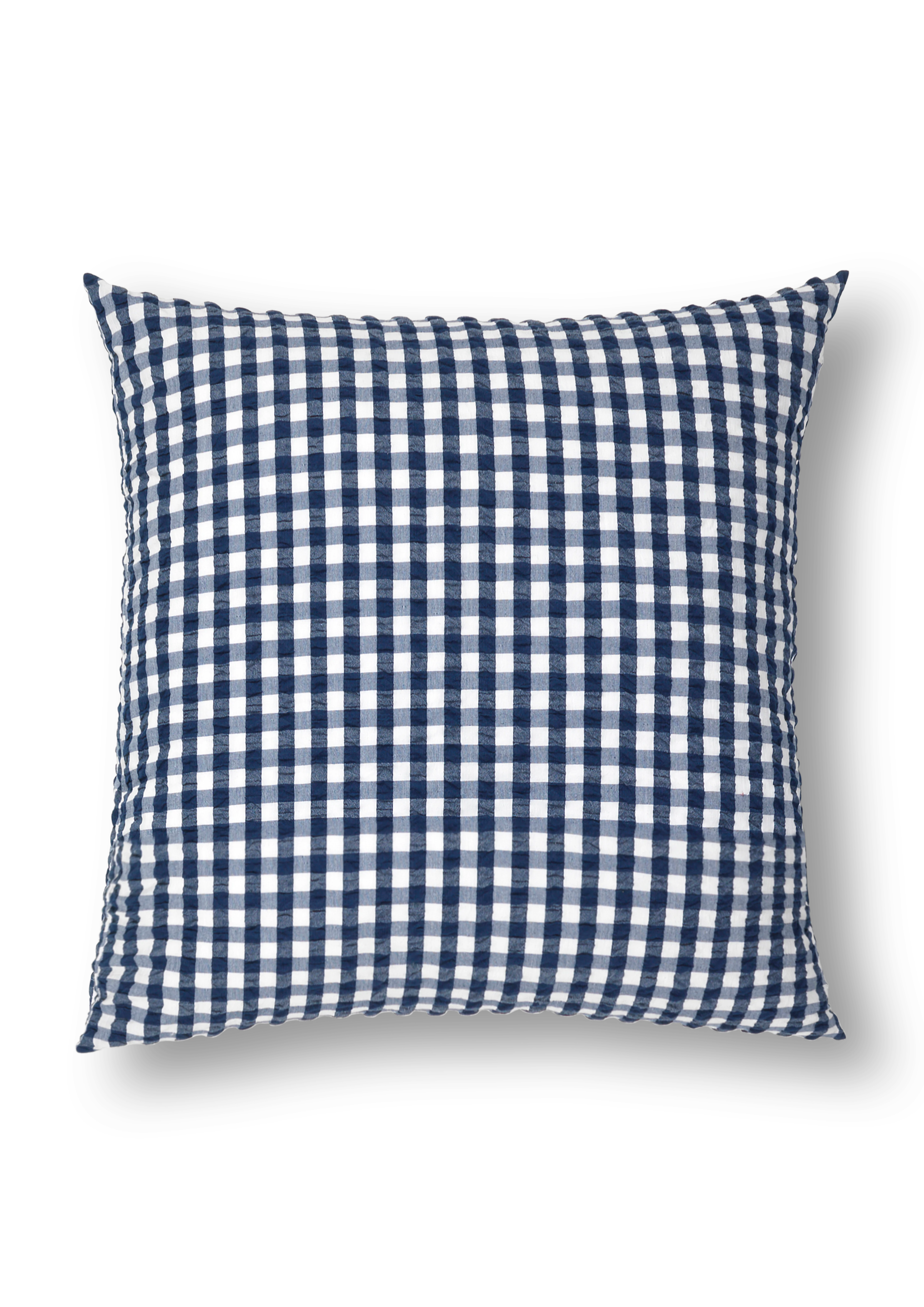 Pillowcase 60x50 cm from JUNA in Dark blue/White color, made of Cotton