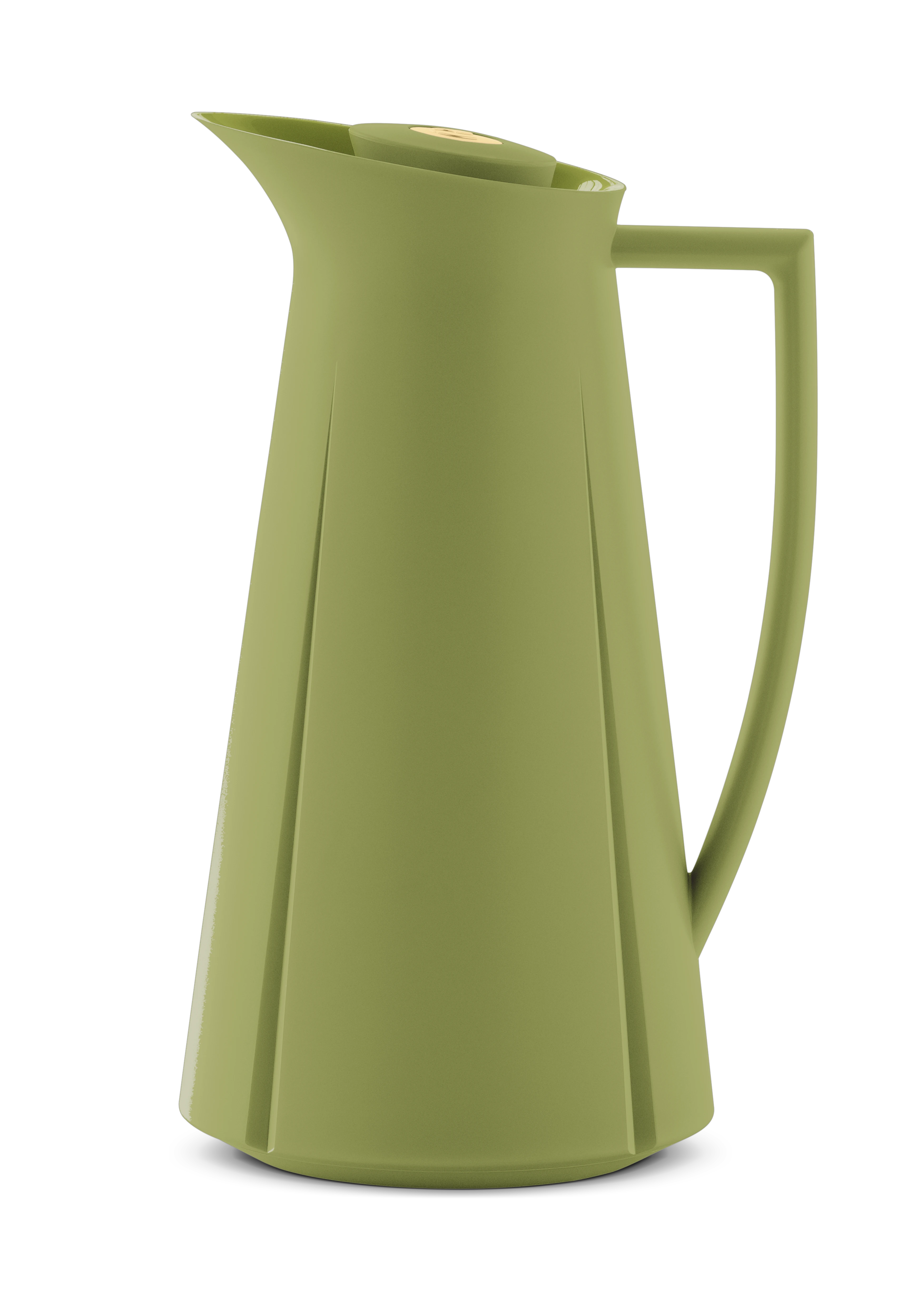 Termokanne 1,0 l fra Rosendahl i fargen Artichoke green with gold button, laget av Plast
