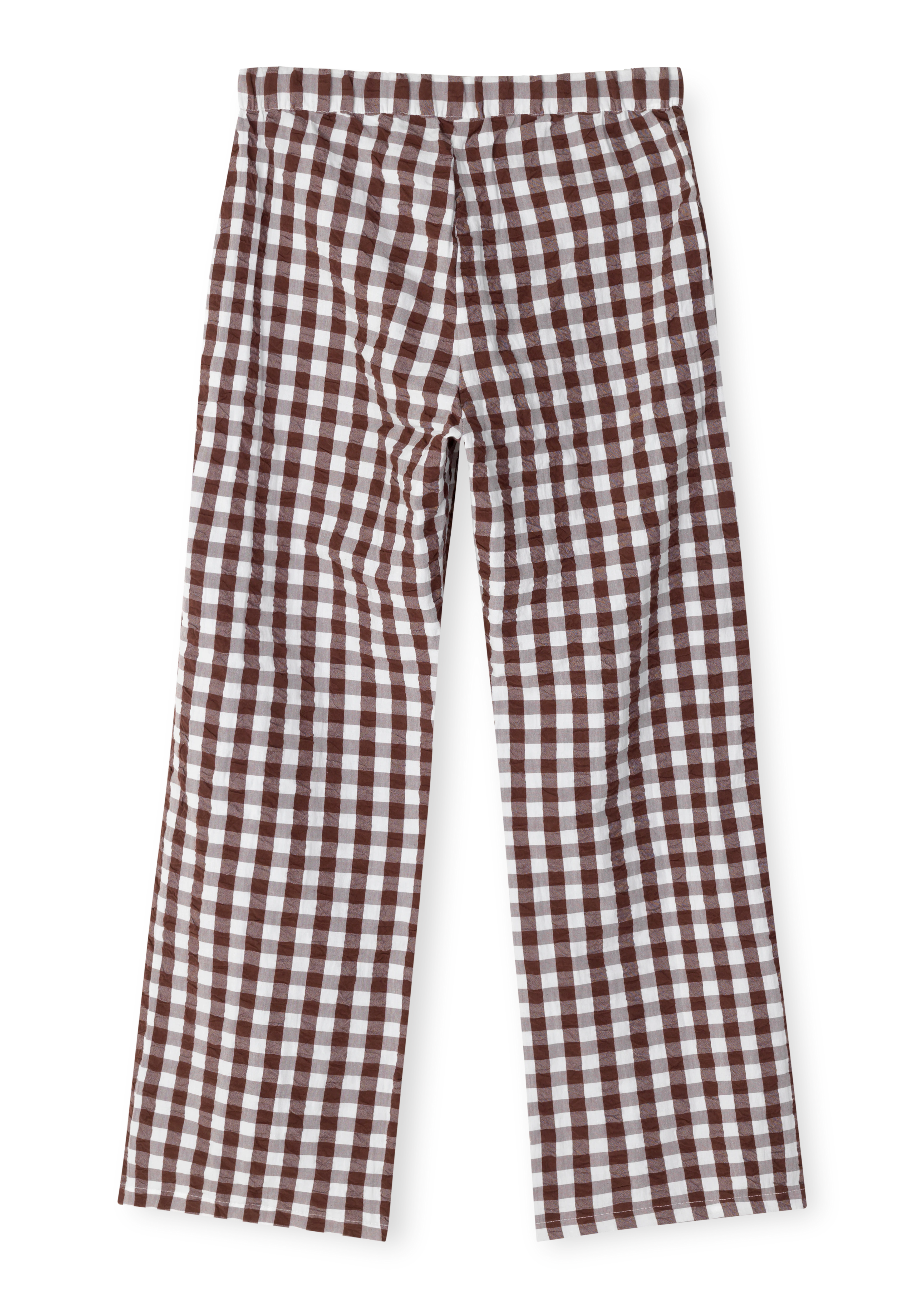 Tanja pants M/L från JUNA i färgen Choklad/Vit, tillverkad av Bomull