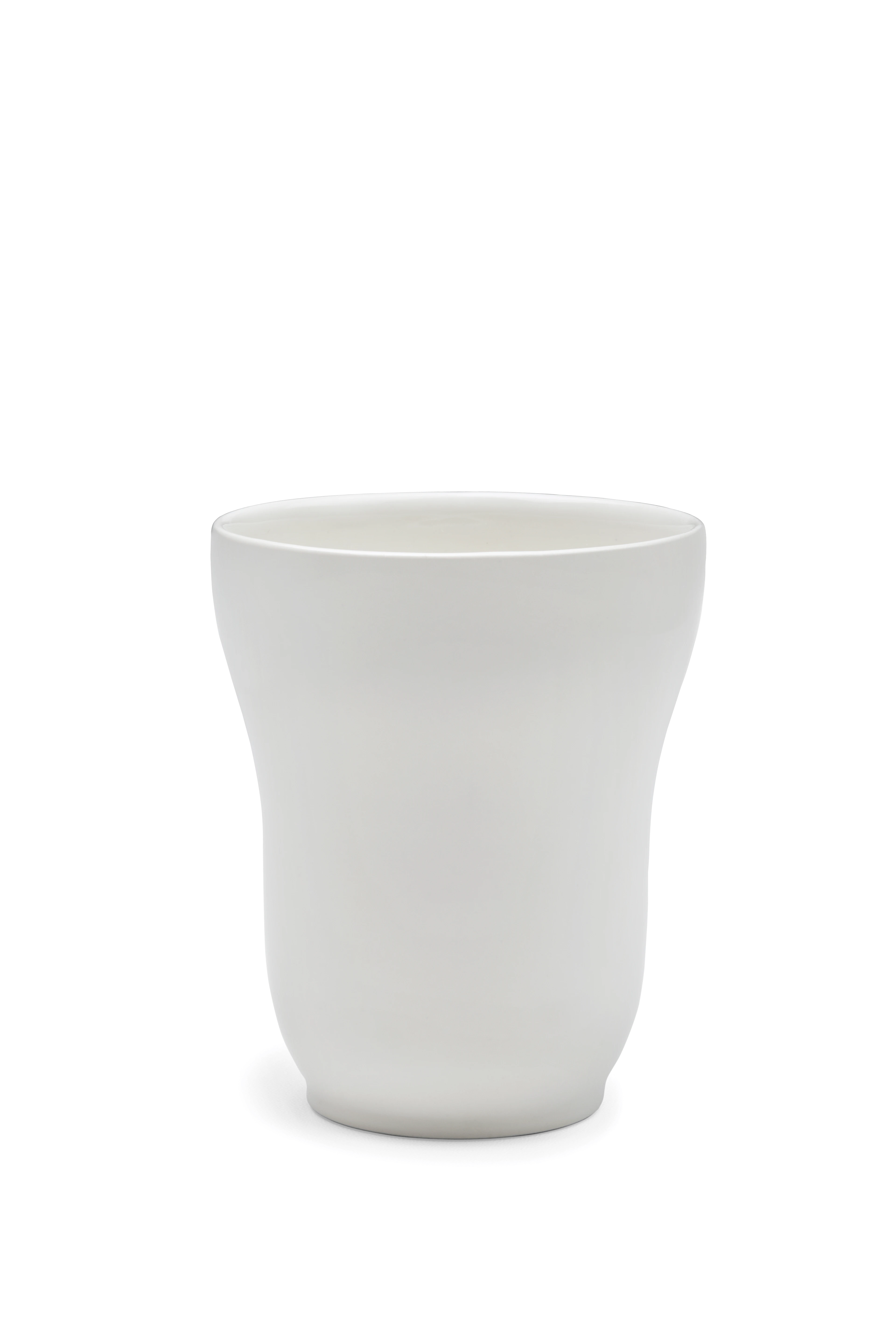 Becher 30 cl von Kähler in der Farbe Weiss, hergestellt aus Keramik