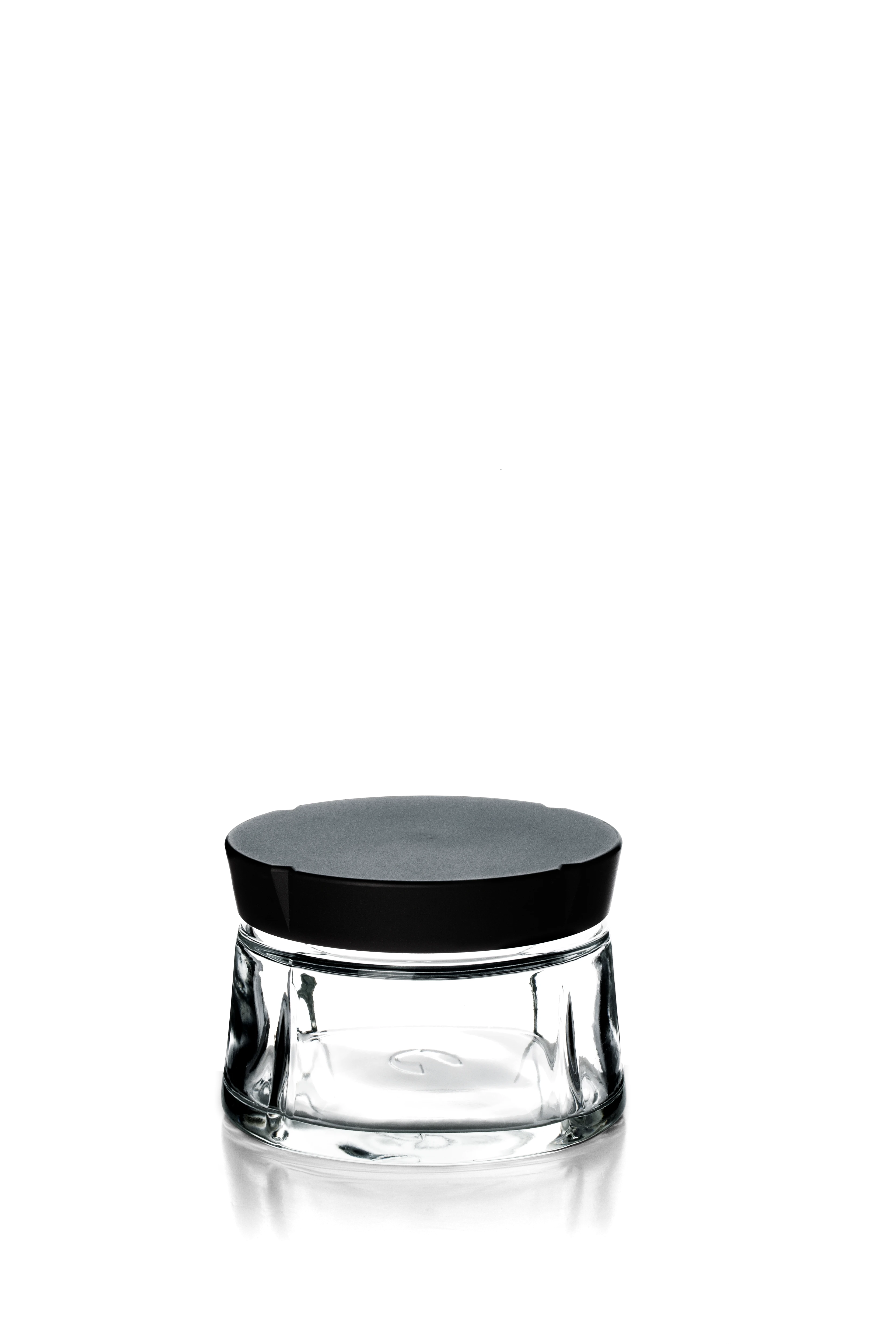 Aufbewahrungsglas 25 cl von Rosendahl in der Farbe Schwarz, hergestellt aus Glas