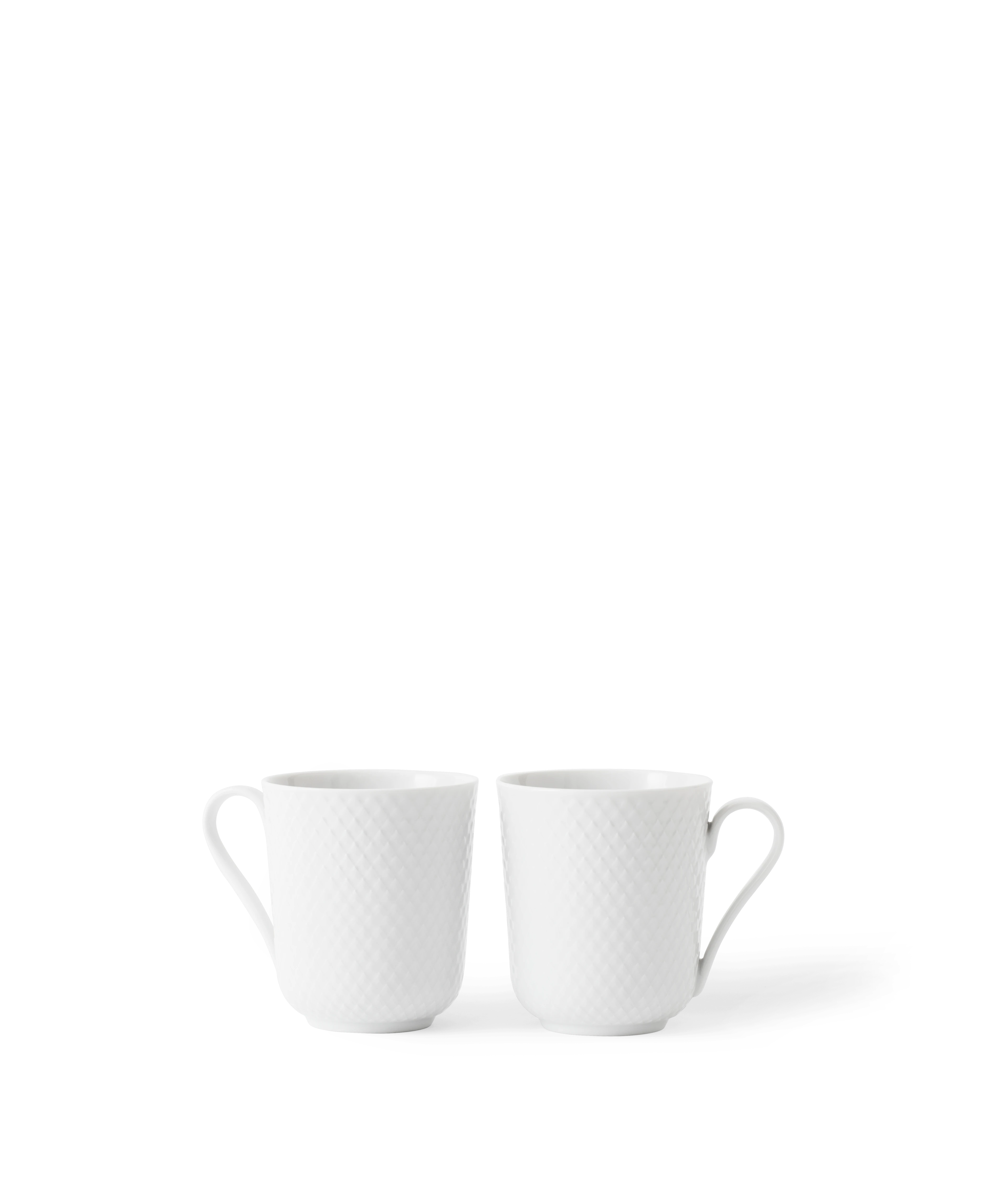 Mugg med handtag 33 cl 2 st. från Lyngby Porcelæn i färgen Vit, tillverkad av Keramik