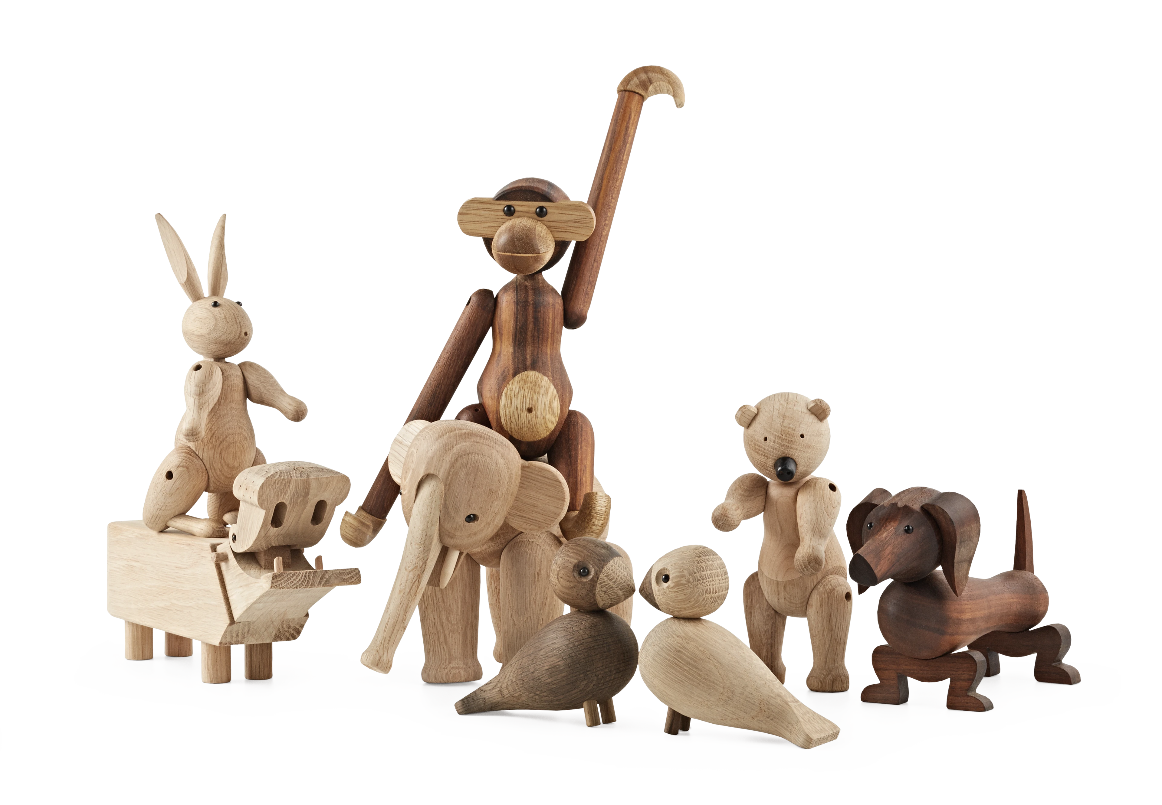 Rabbit H16 cm from Kay Bojesen in Oak color, made of Wood