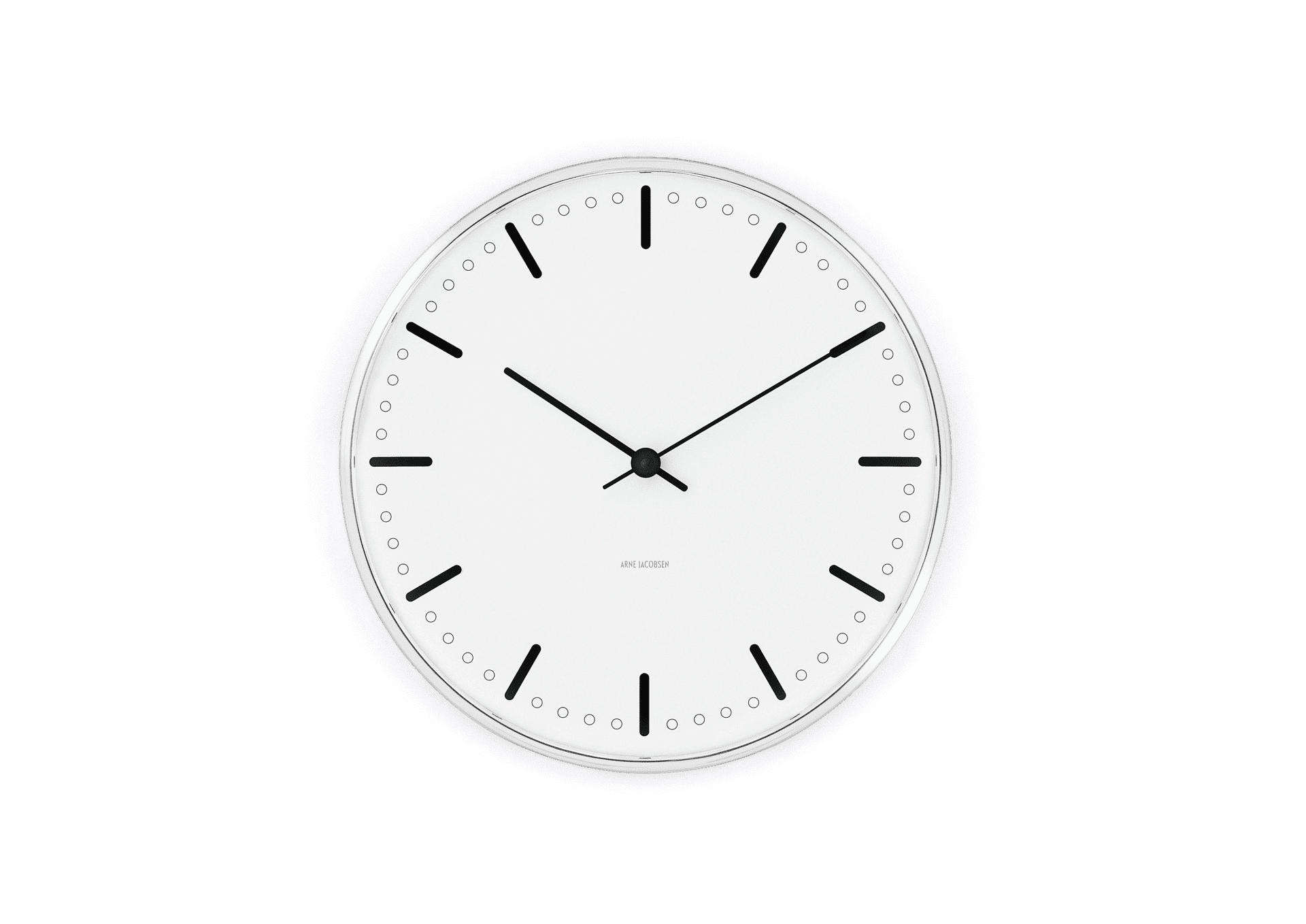Arne Jacobsen Clocks Wall clock Ø21 cm in White/Black