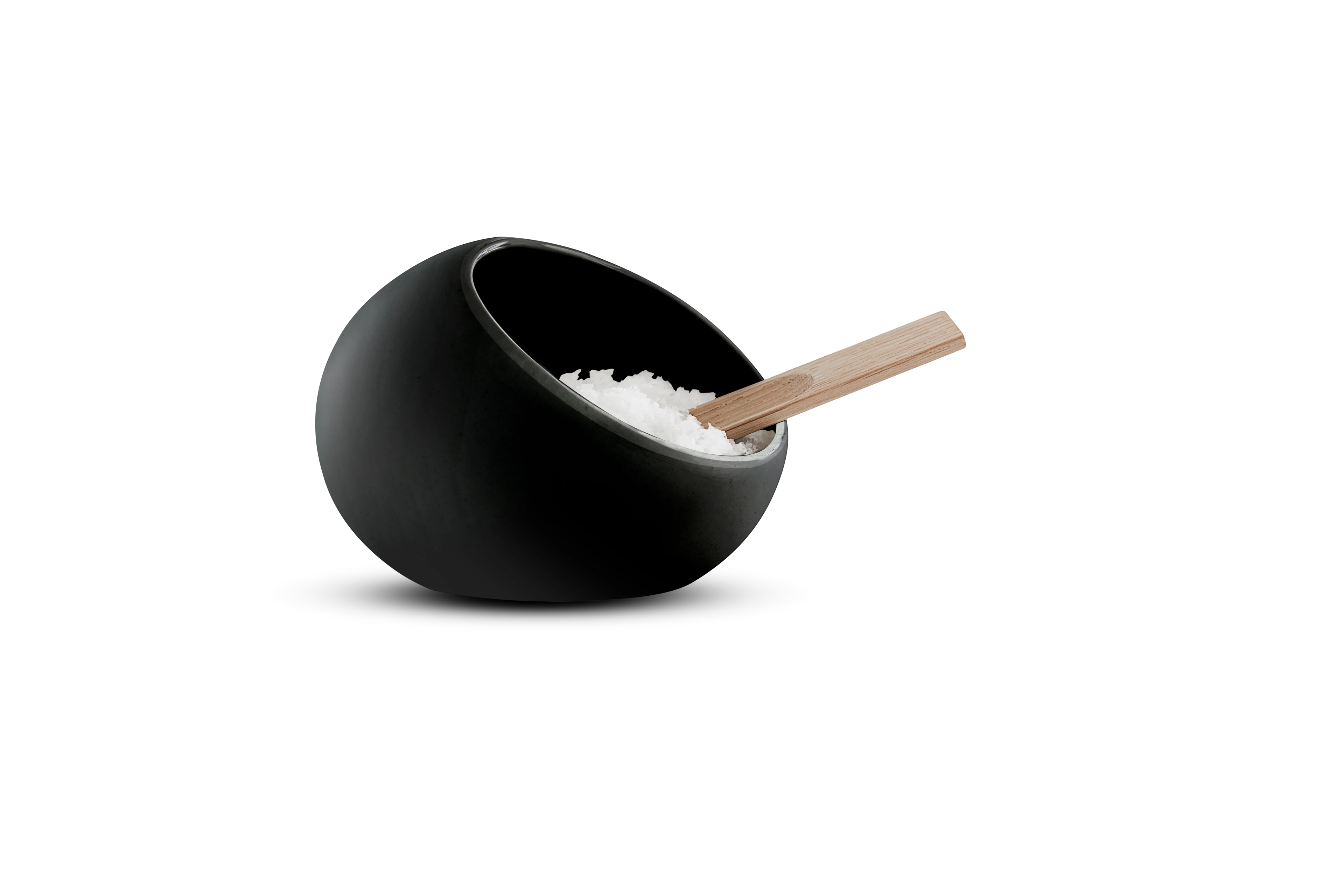 Saltkar Ø11.5 cm fra Rosendahl i fargen Sort, laget av Keramikk