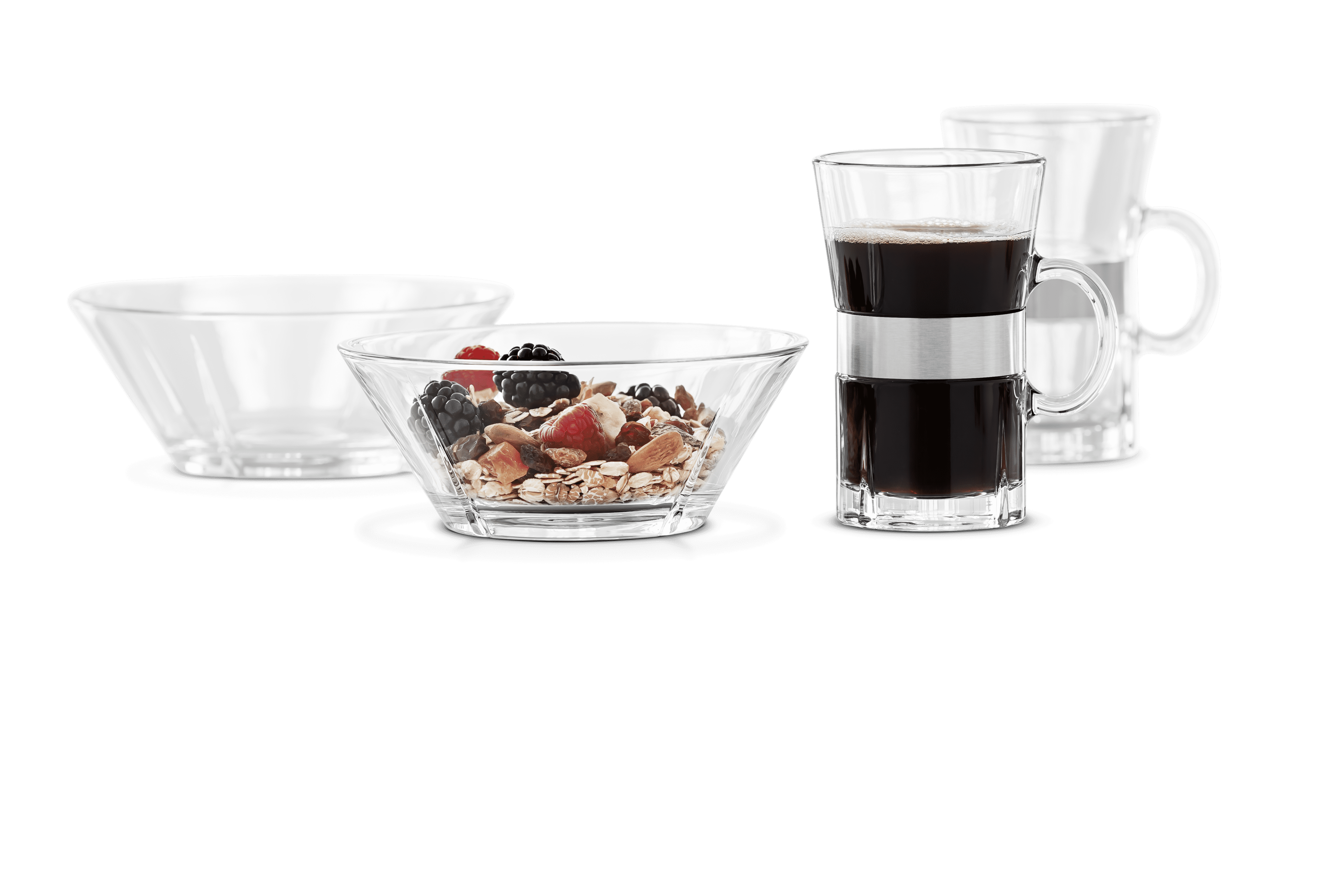 Breakfast set 2 pers.: Hot drink and bowl