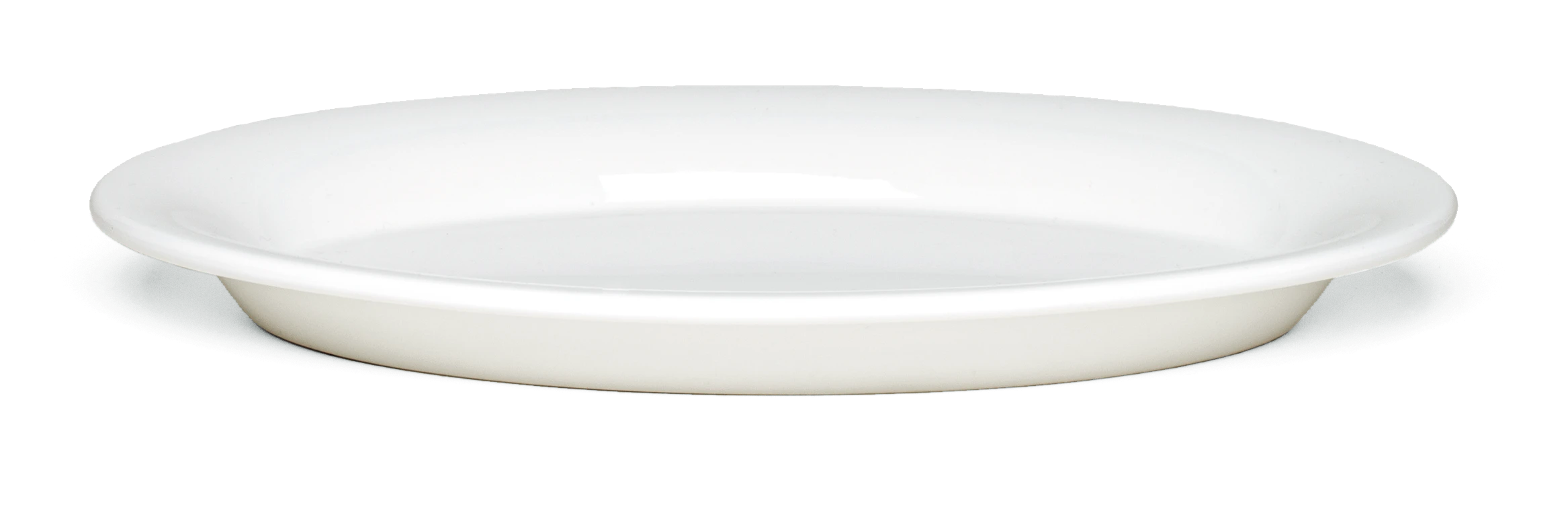 Ovaler Teller 28x18.5 cm von Kähler in der Farbe Weiss, hergestellt aus Keramik