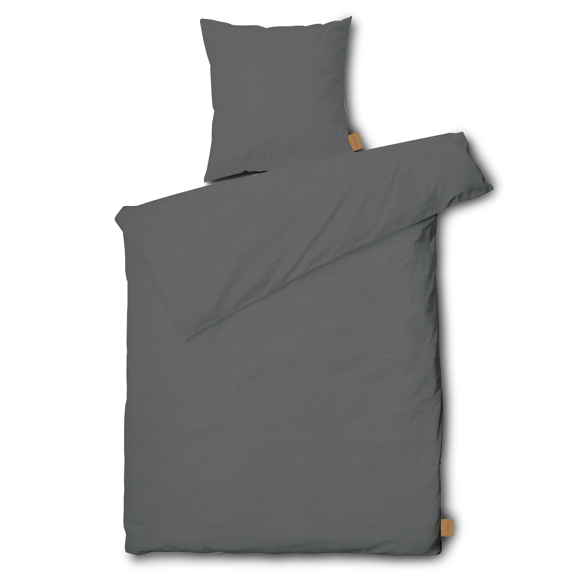 Sengetøj 150x210 cm fra JUNA i farven Mørk grå, lavet af Bomuld