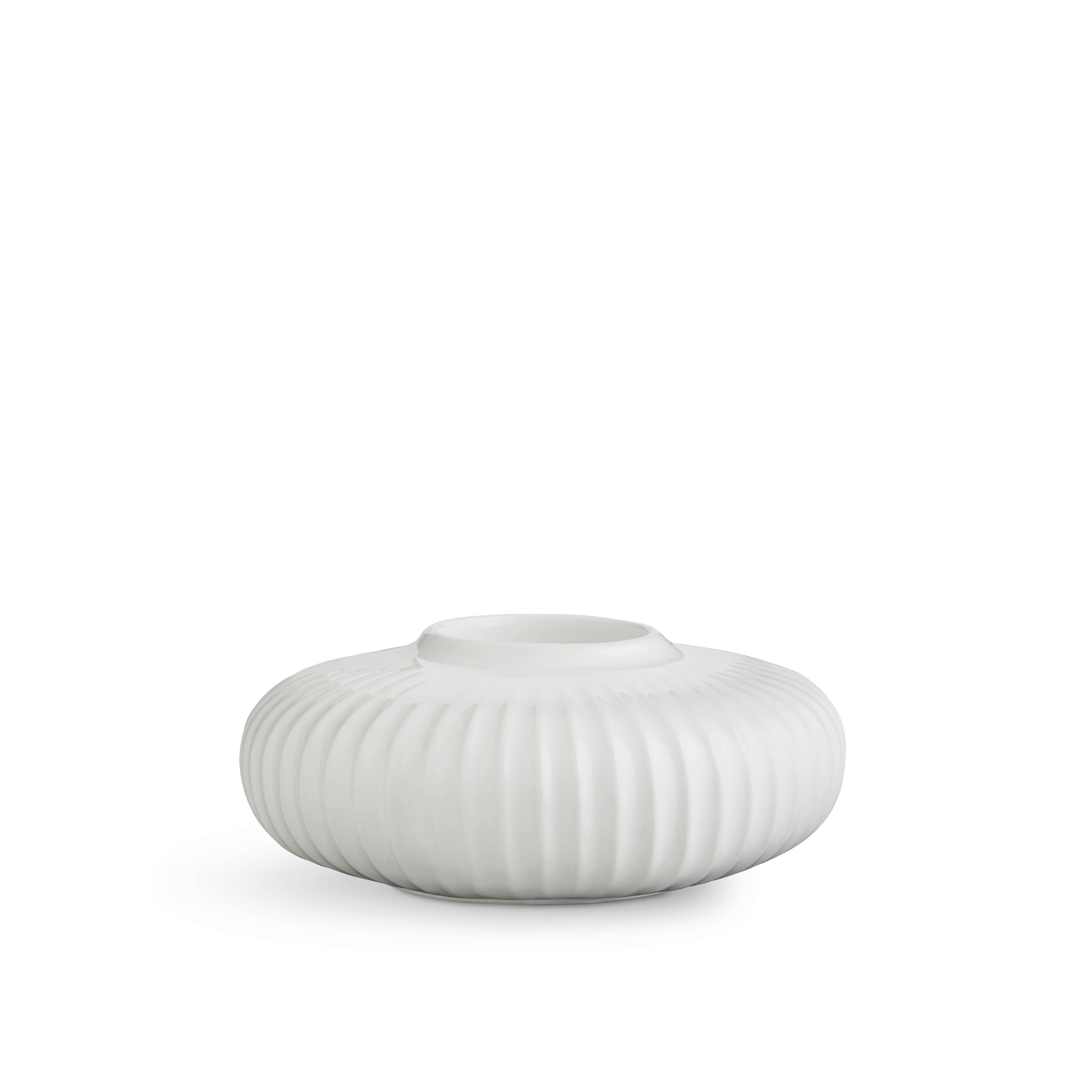 Teelichthalter Ø13 cm von Kähler in der Farbe Weiss, hergestellt aus Keramik
