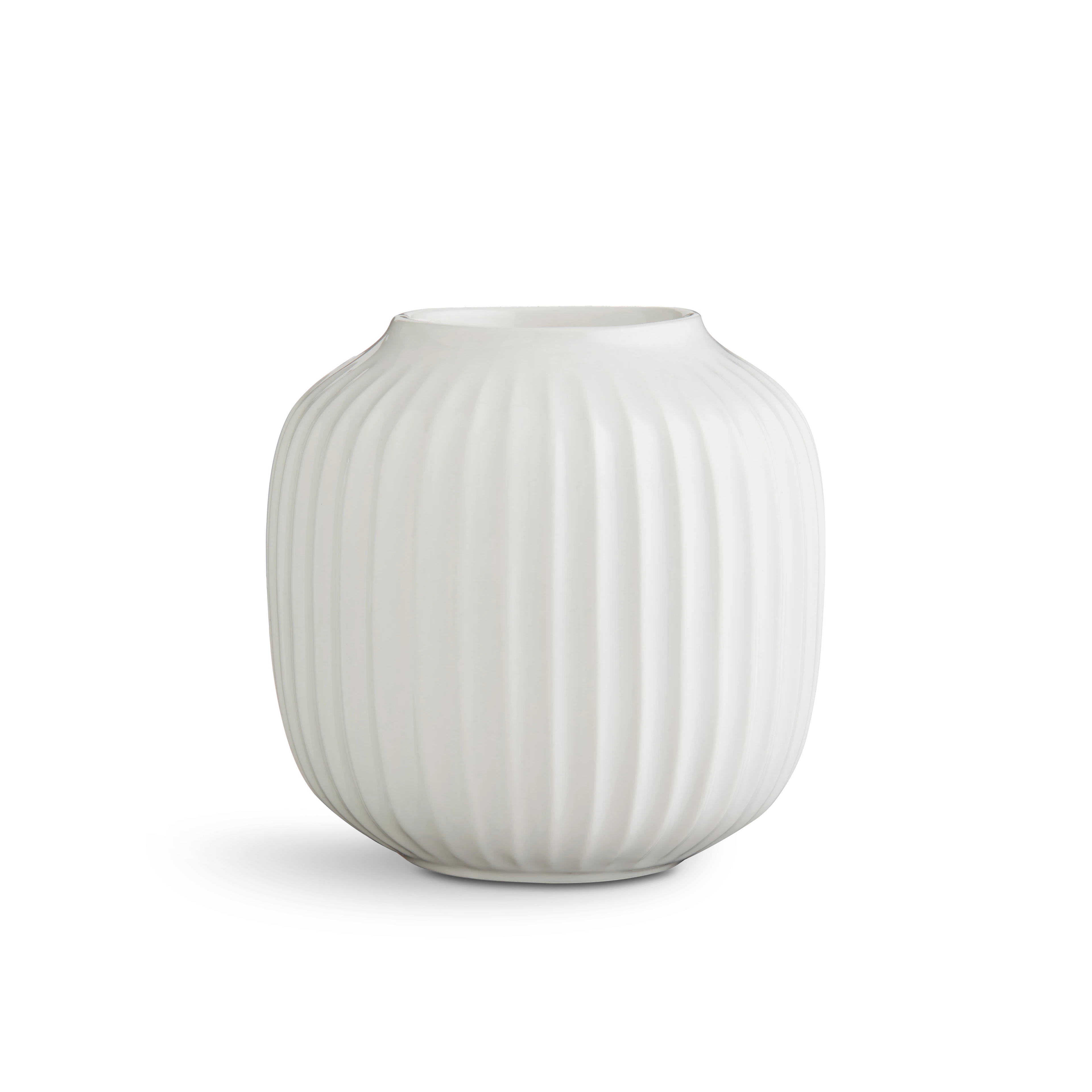 Tealight holder round Ø9.5 cm from Kähler  in White color, made of Ceramics