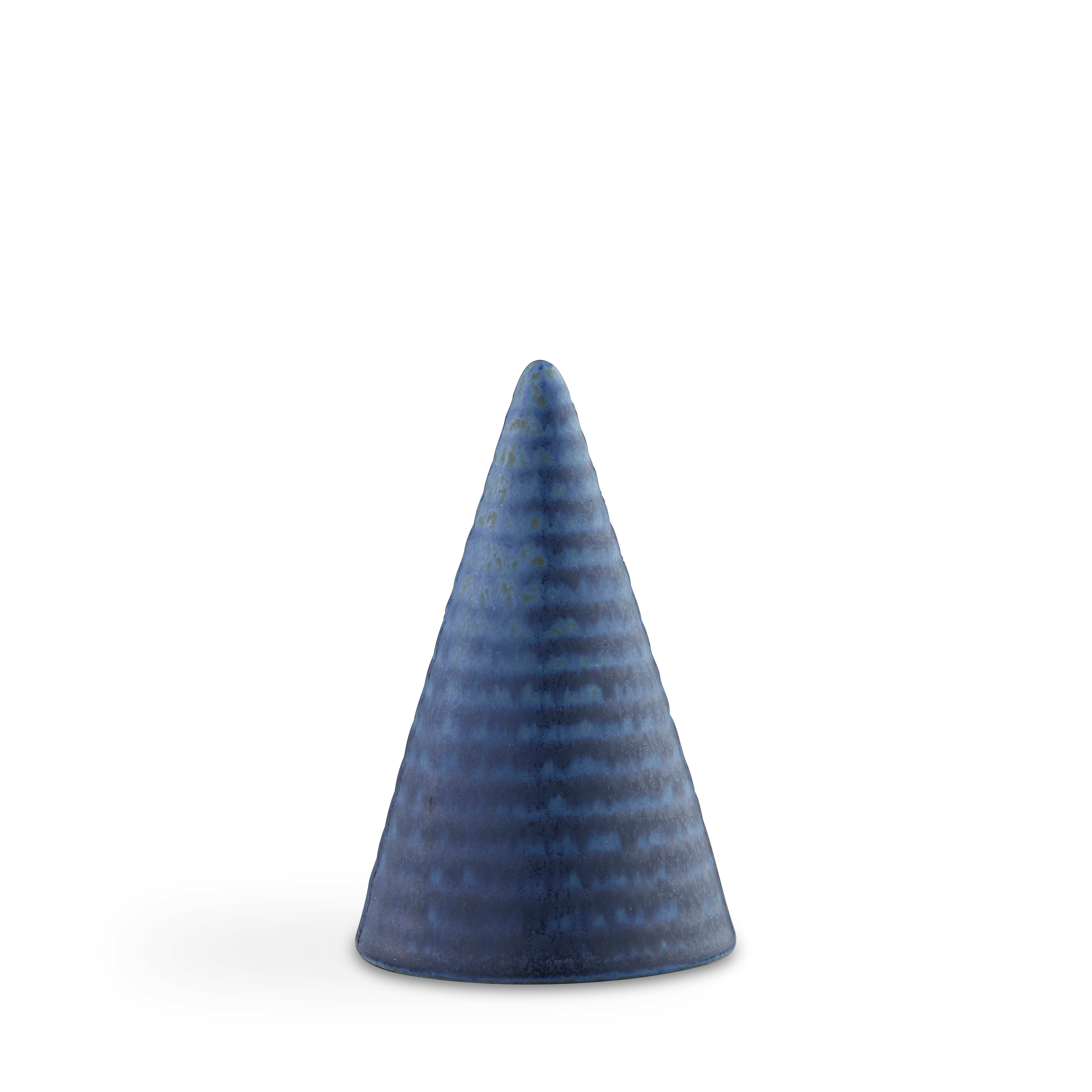 Glasurkegel B25 H11 von Kähler in der Farbe Midnight Blue, hergestellt aus Keramik