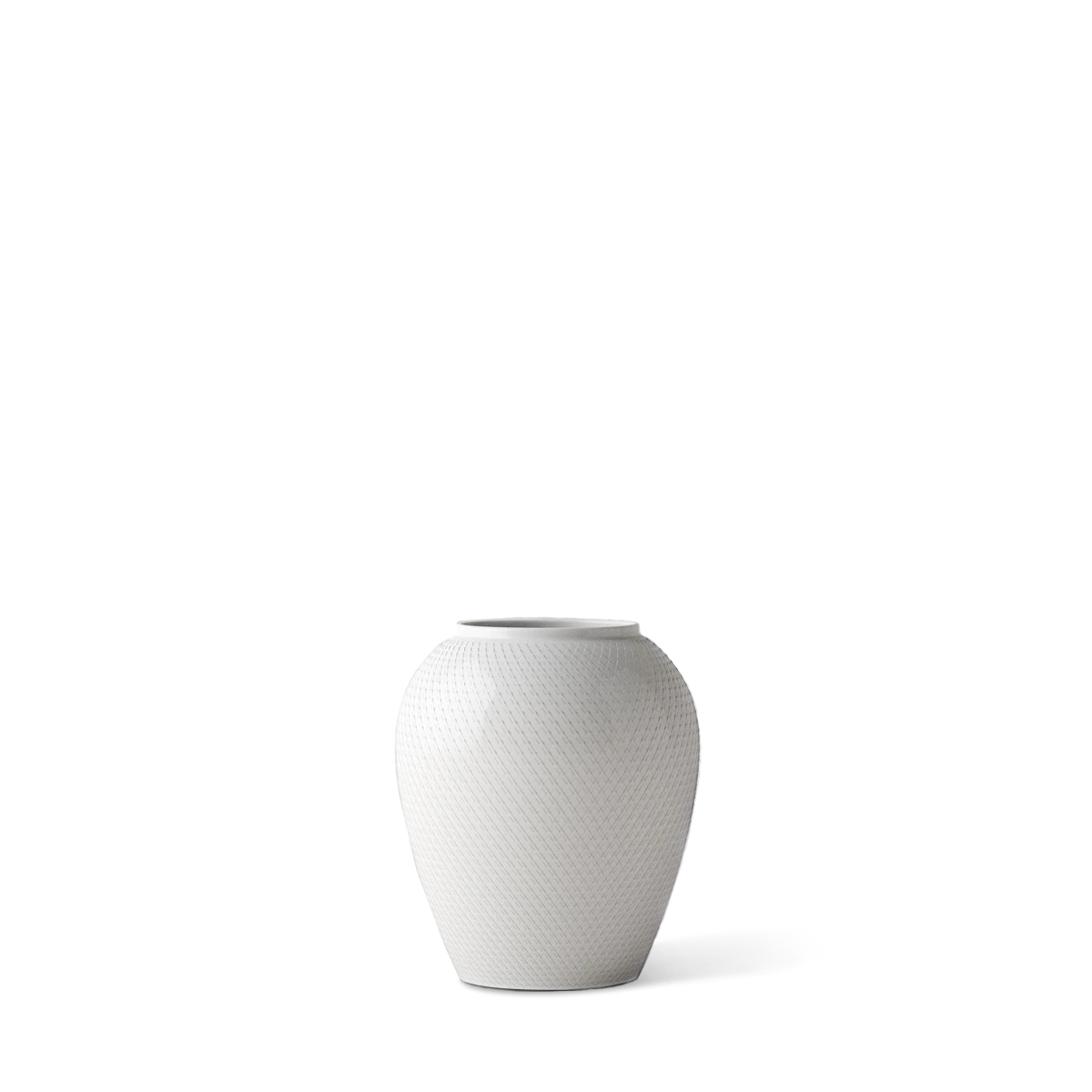 Vase H16.5 cm from Lyngby Porcelæn in White color, made of Ceramics