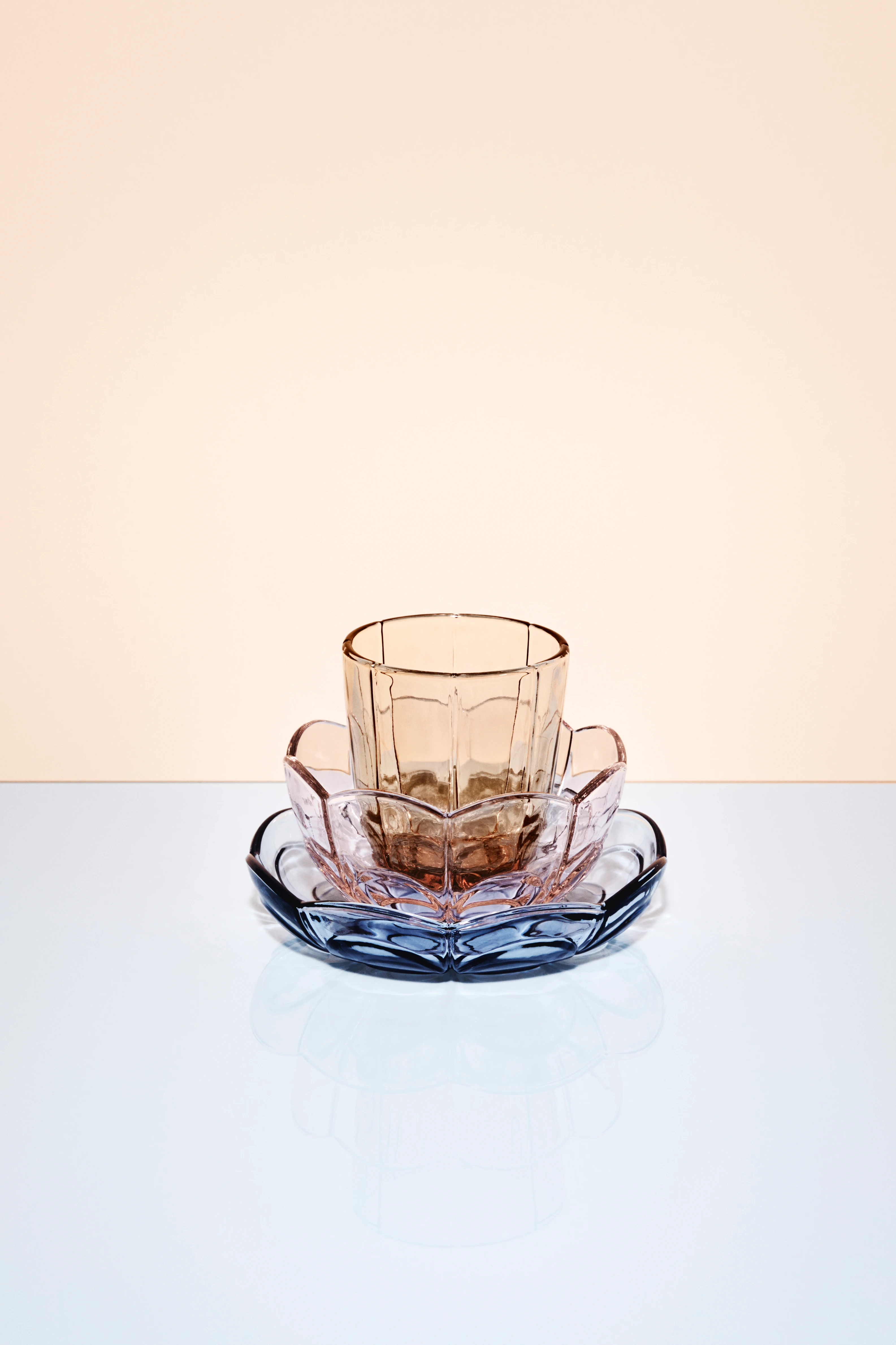 Tumbler 32 cl 2 pcs. from Holmegaard in Toffee Rose color, made of Glass