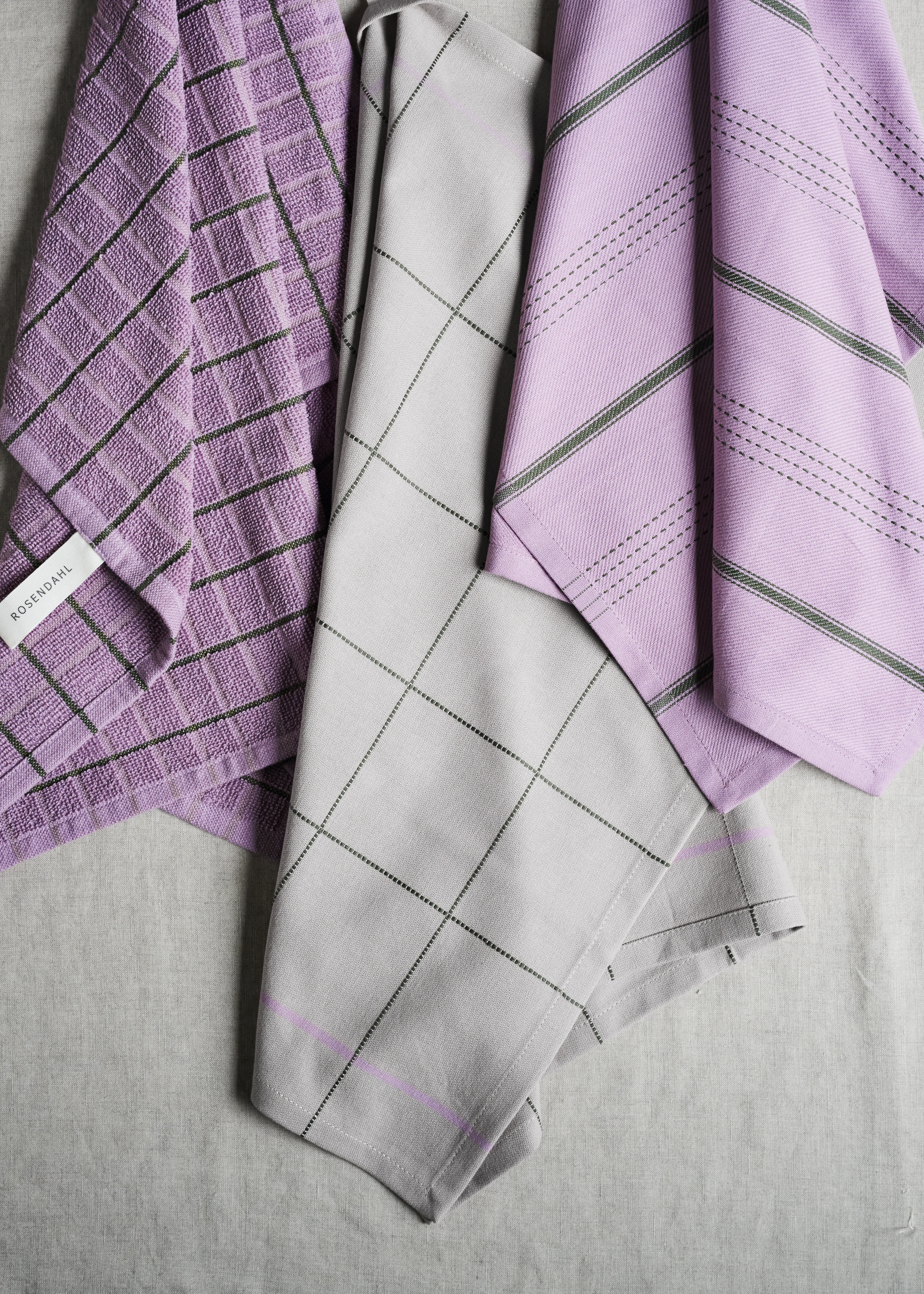 Terry Teatowel 50x70 cm from Rosendahl in Lavender color, made of Cotton