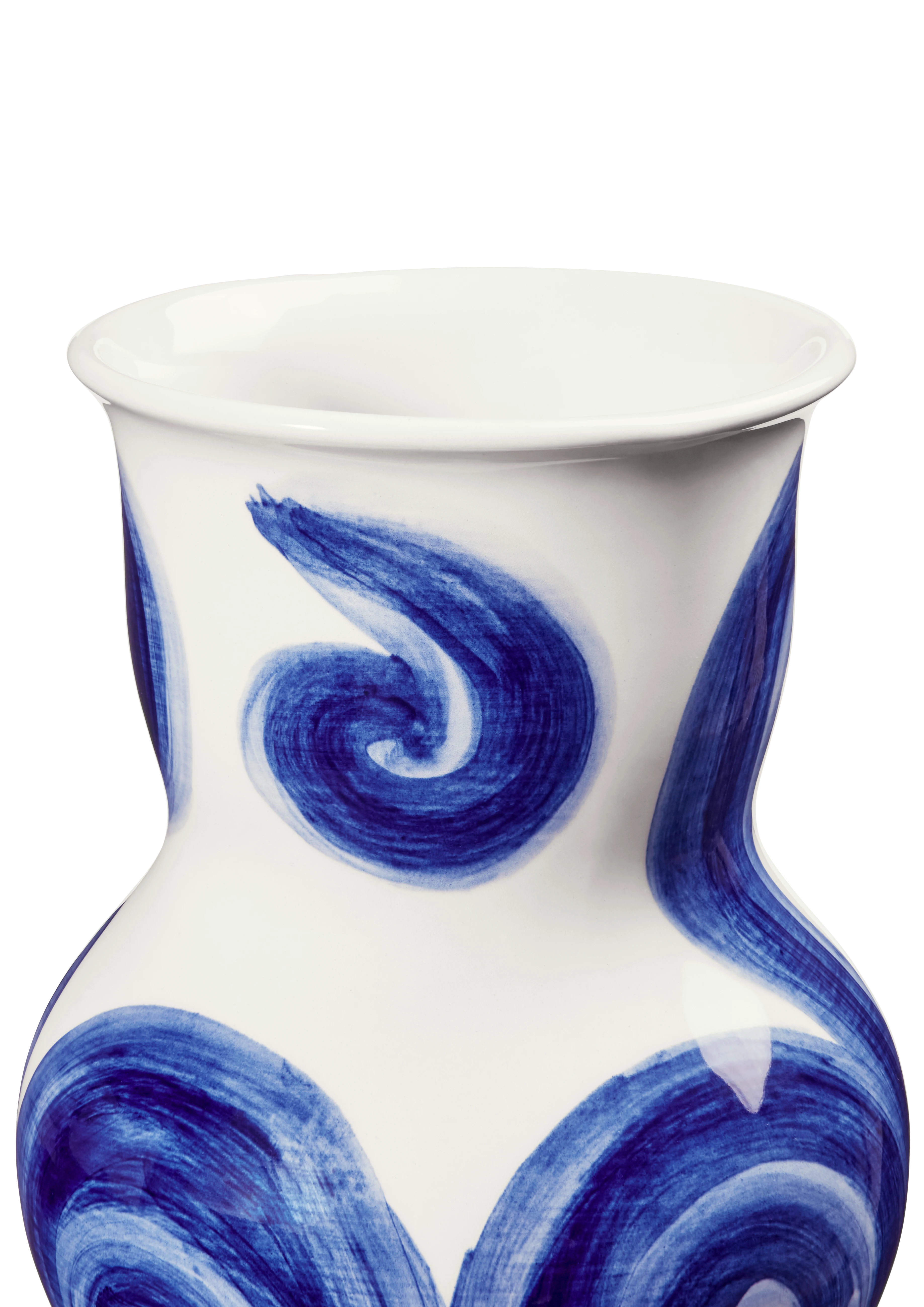 Vase H22.5 cm from Kähler  in Blue color, made of Ceramics