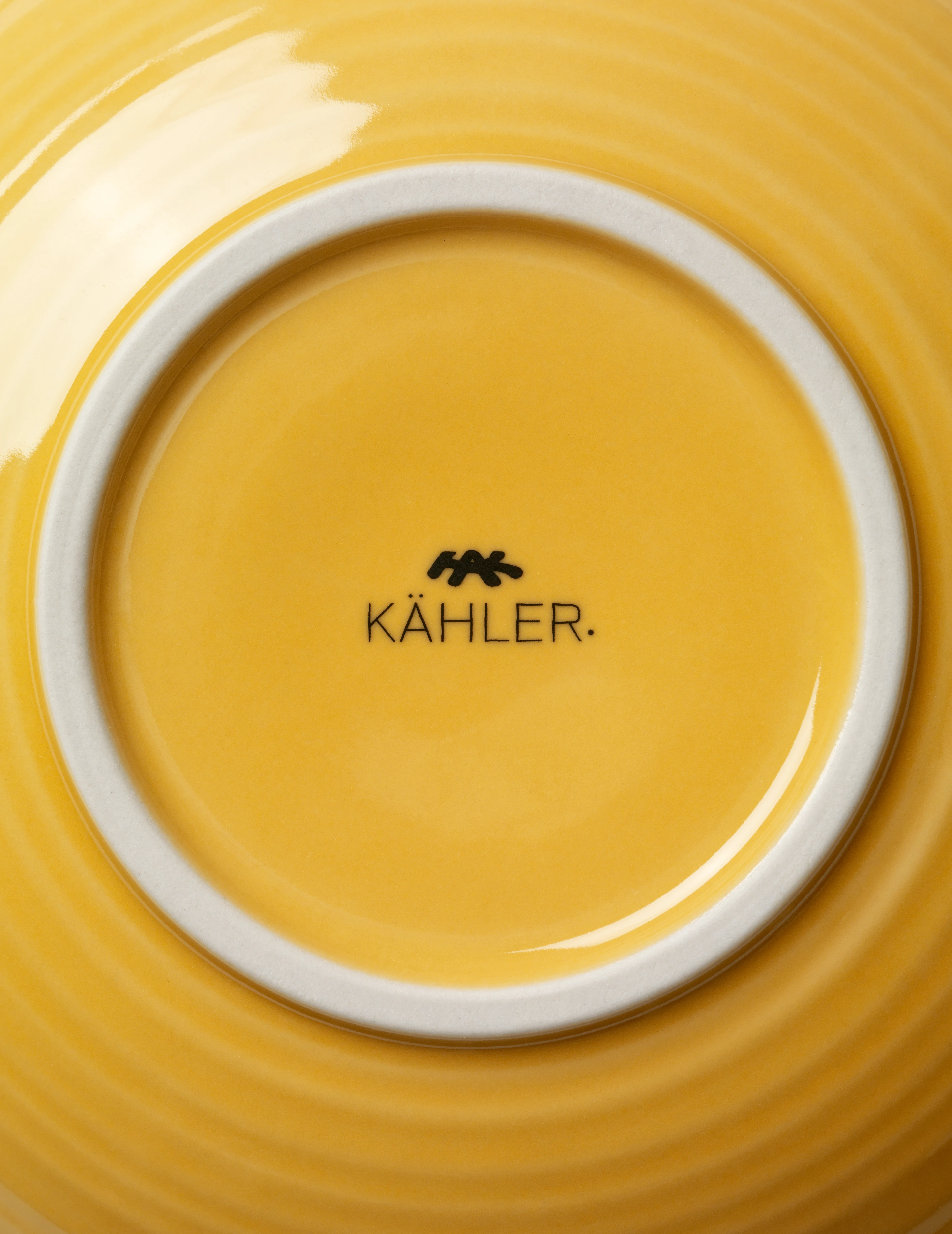 Bowl Ø19 cm from Kähler  in Saffron yellow color, made of Ceramics