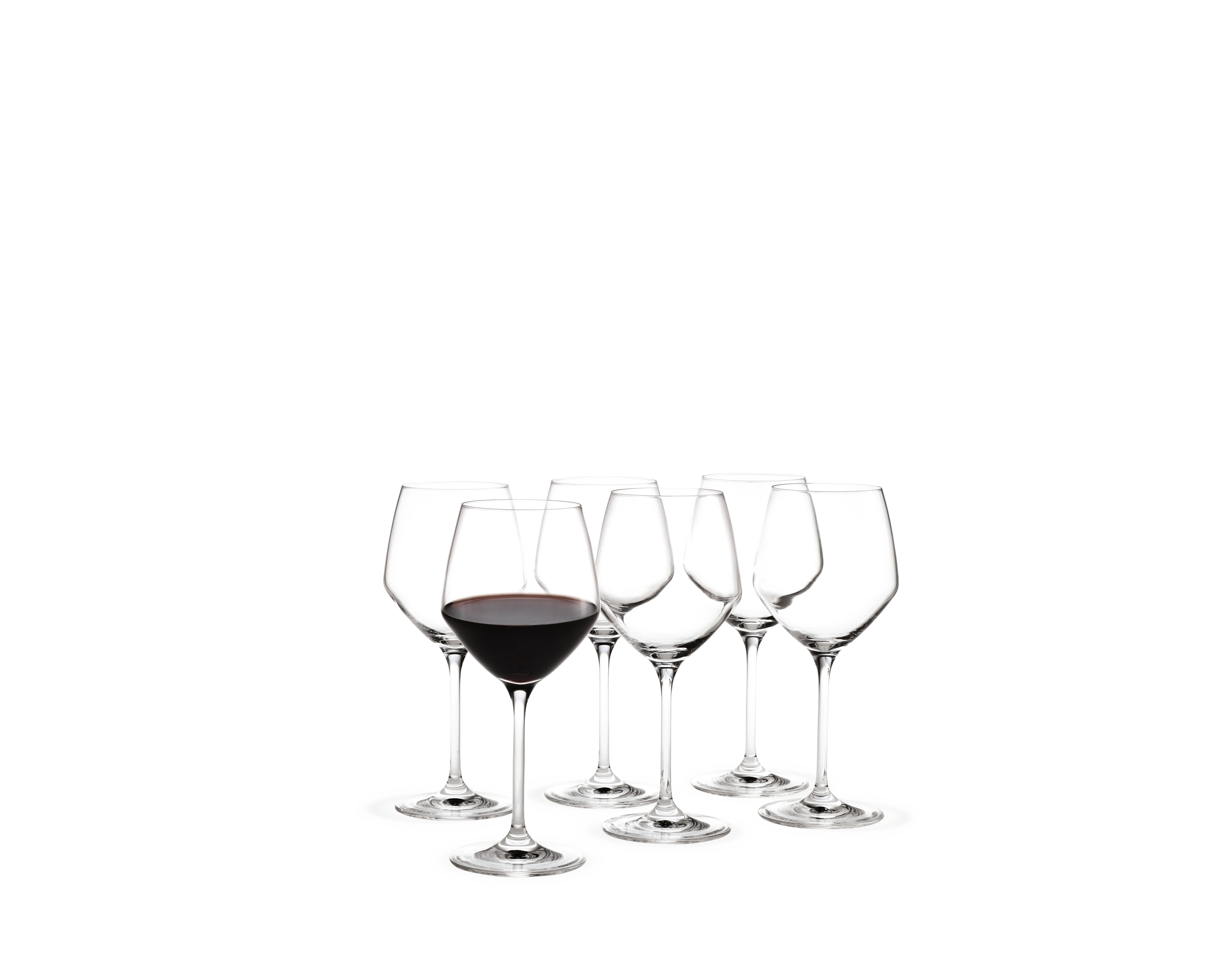 Rotweinglas 43 cl 6 Stck. von Holmegaard in der Farbe Klar, hergestellt aus Glas