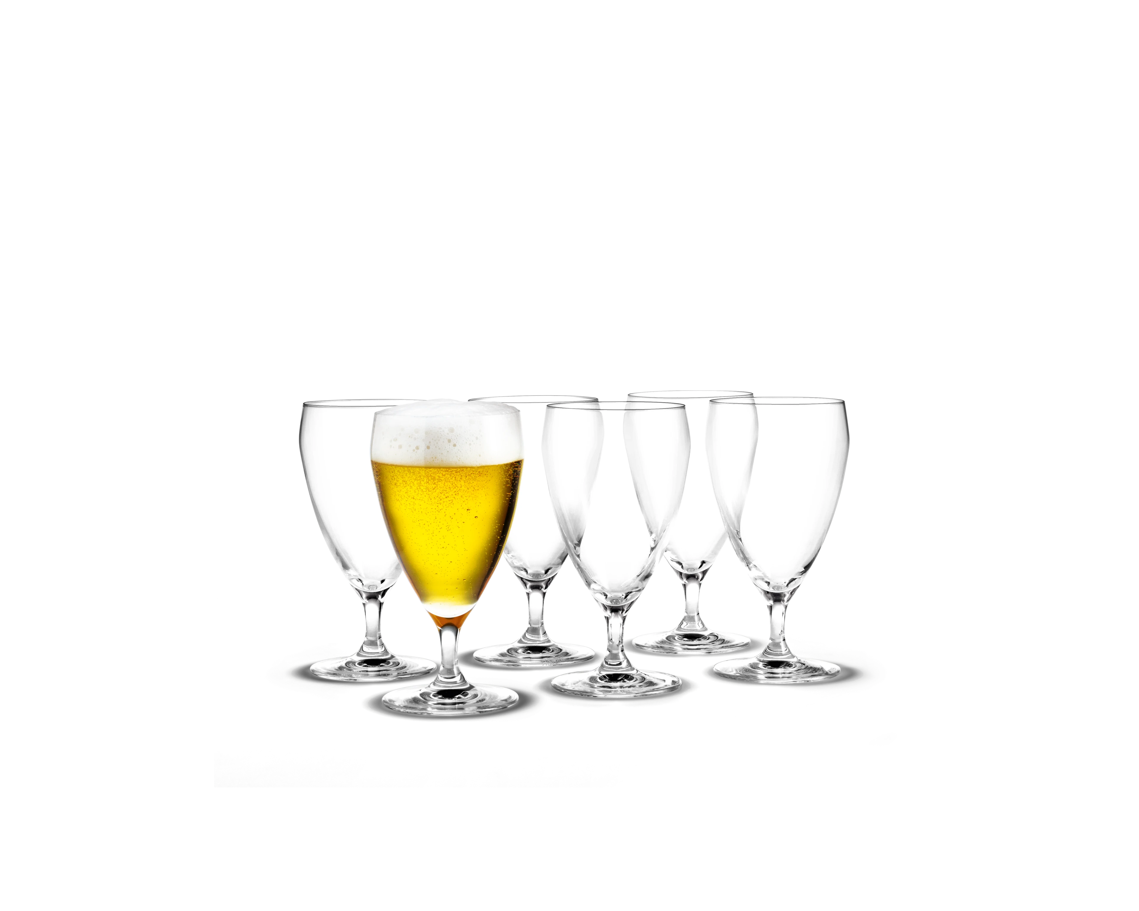 Bierglas 44 cl 6 Stck. von Holmegaard in der Farbe Klar, hergestellt aus Glas