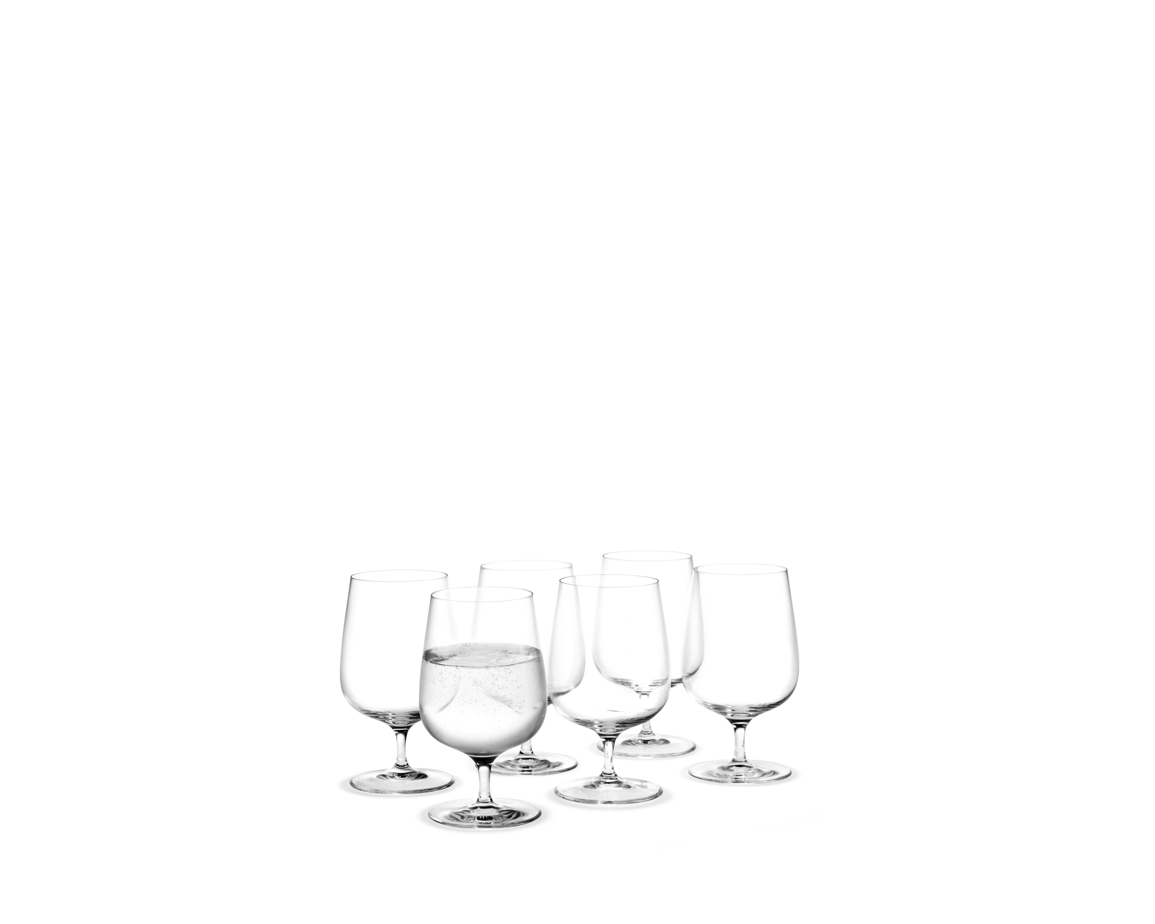 Vandglas 38 cl 6 stk. fra Holmegaard i farven Klar, lavet af Glas