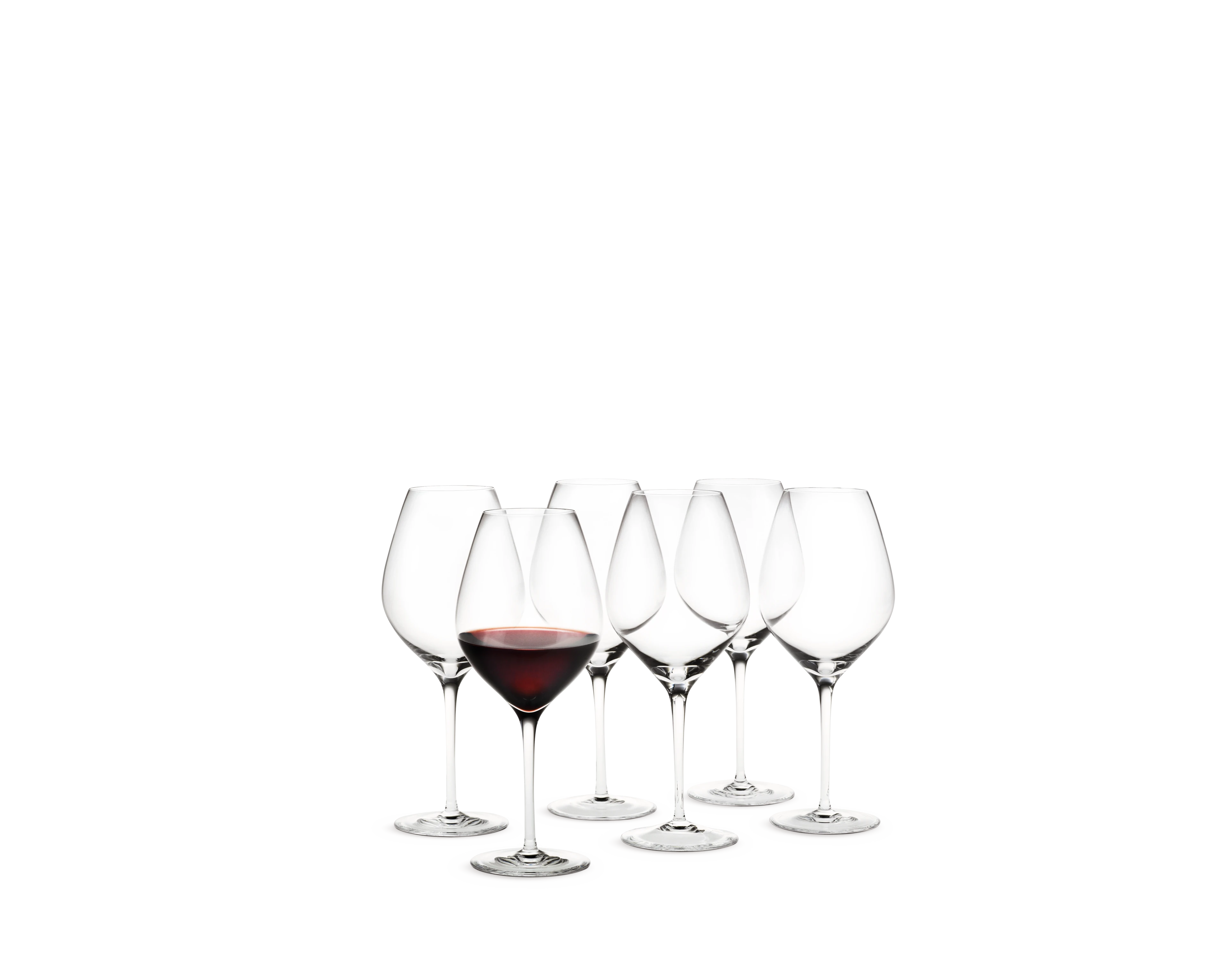 Burgundy Glass 69 cl 6 pcs. from Holmegaard in Clear color, made of Glass