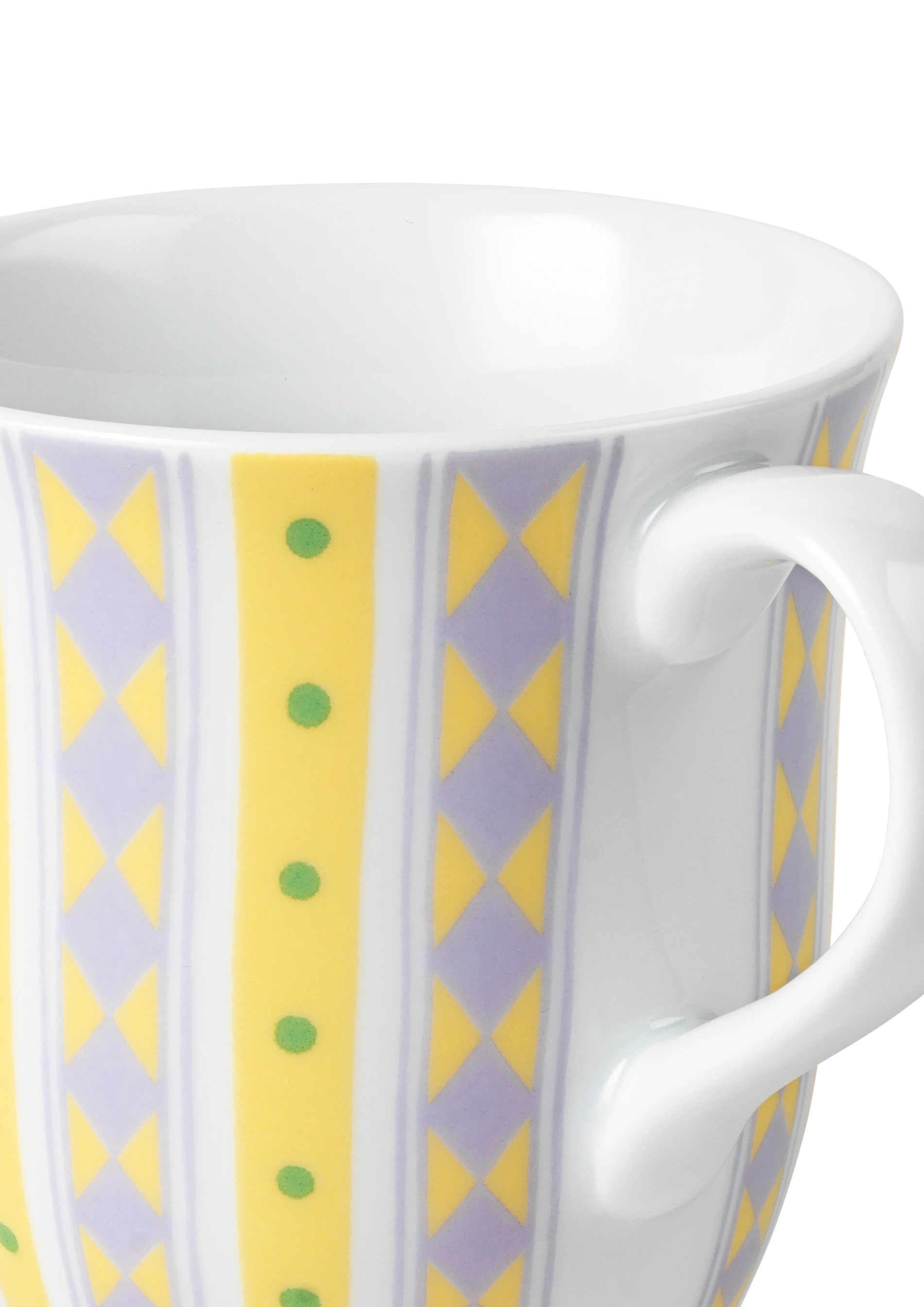 Krus med hank 35 cl 2 stk. fra Bjørn Wiinblad i farven Lilla, lavet af Keramik