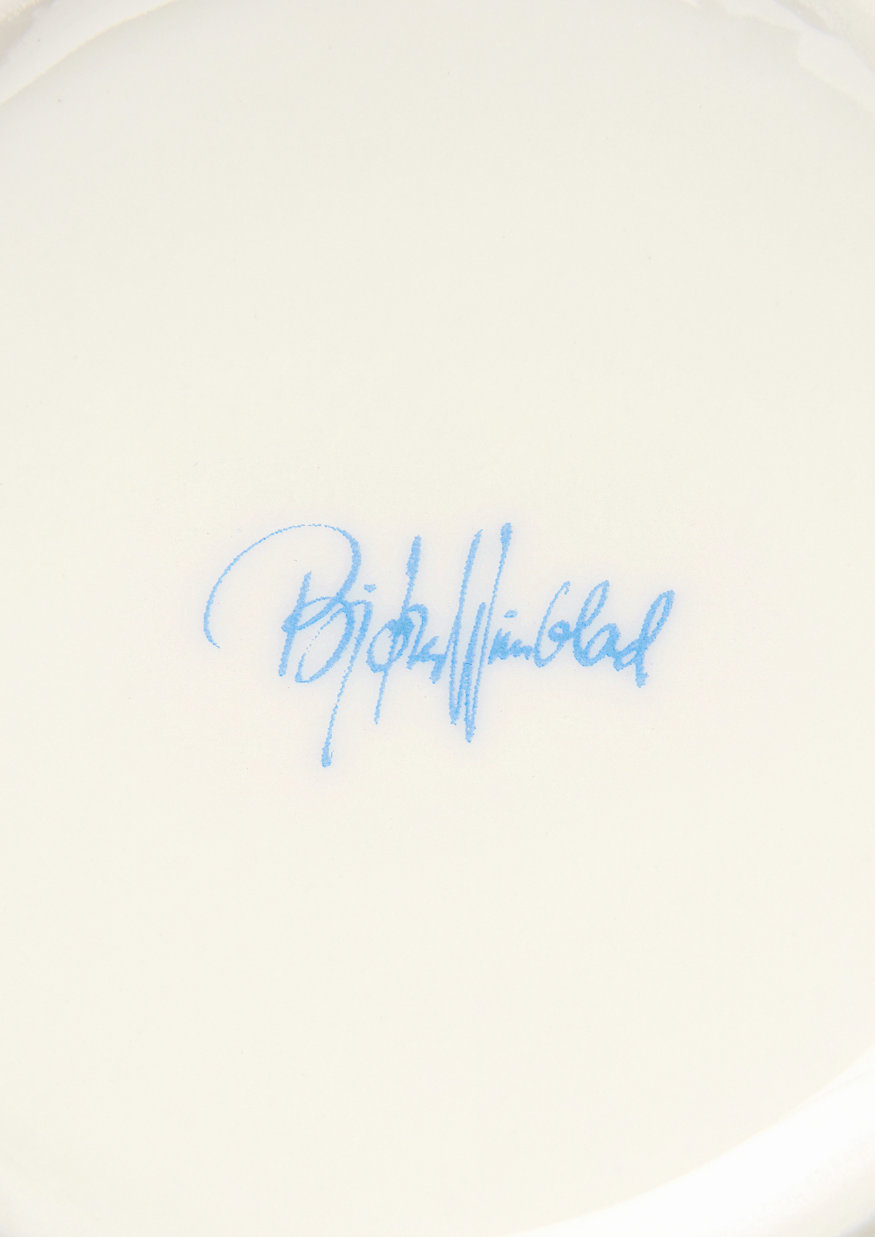 Vas H18.5 cm från Bjørn Wiinblad i färgen Blå, tillverkad av Keramik