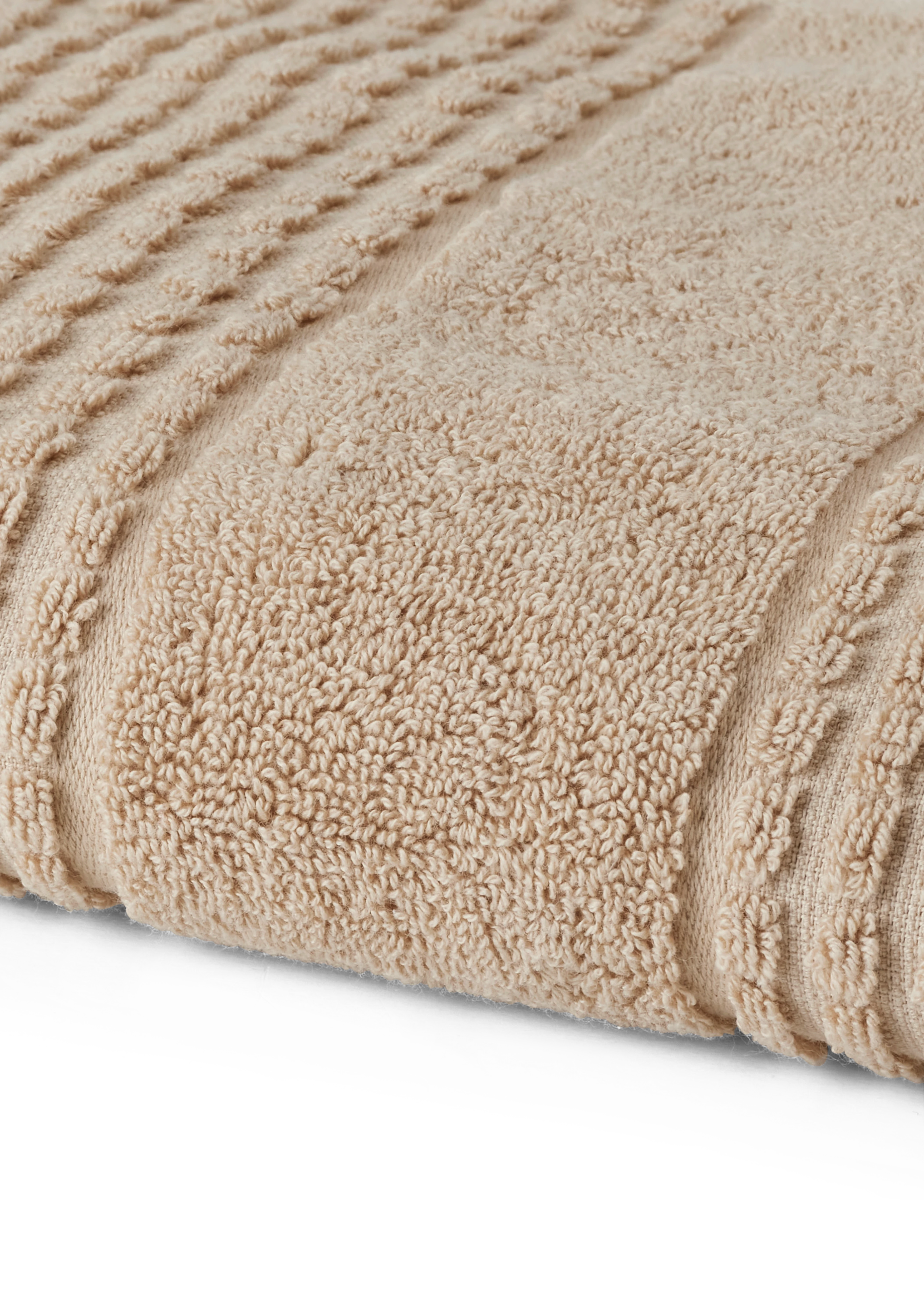 Towel 50x100 cm from JUNA in Sand color, made of Cotton