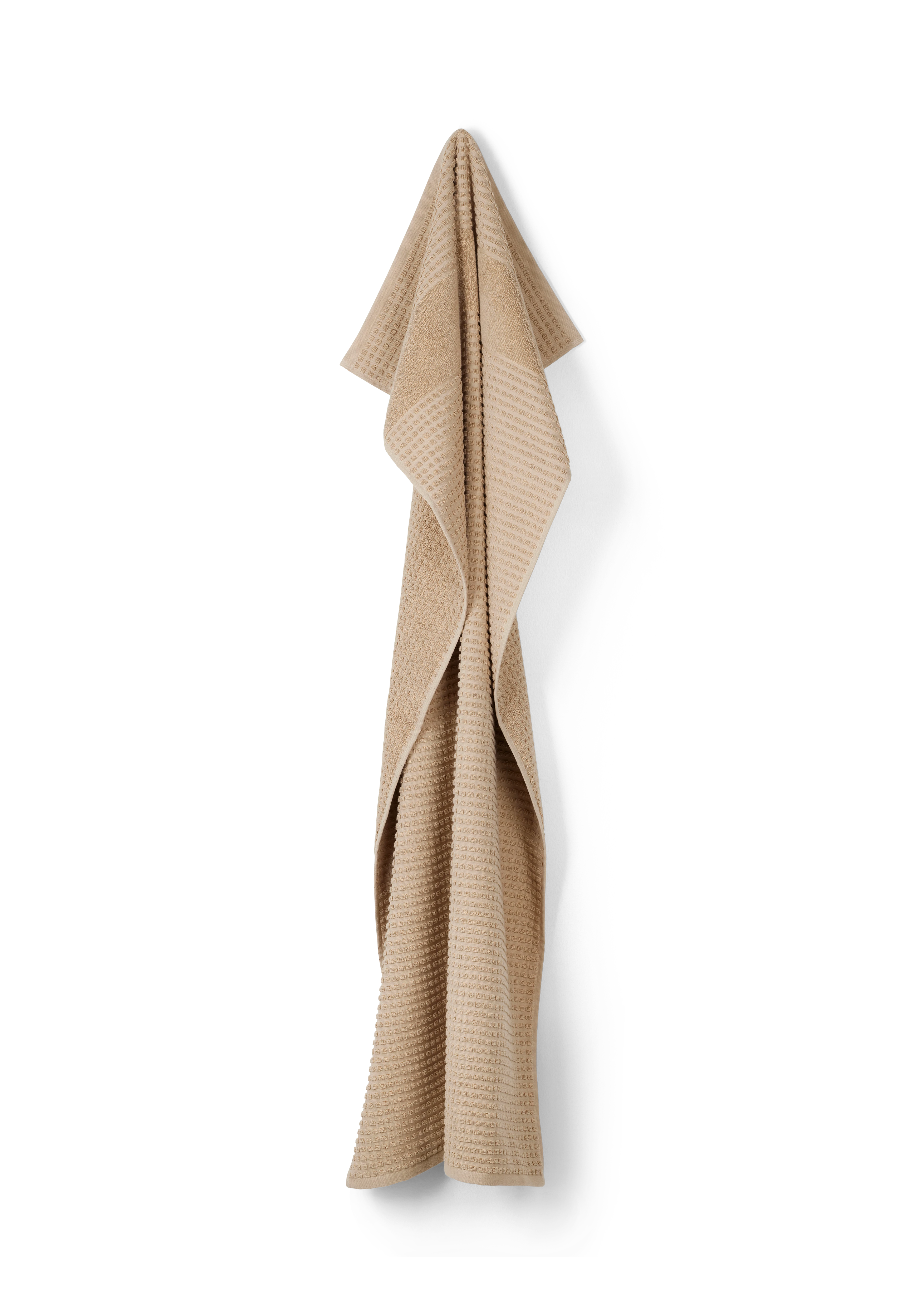 Håndkle 70x140 cm fra JUNA i fargen Sand, laget av Bomull